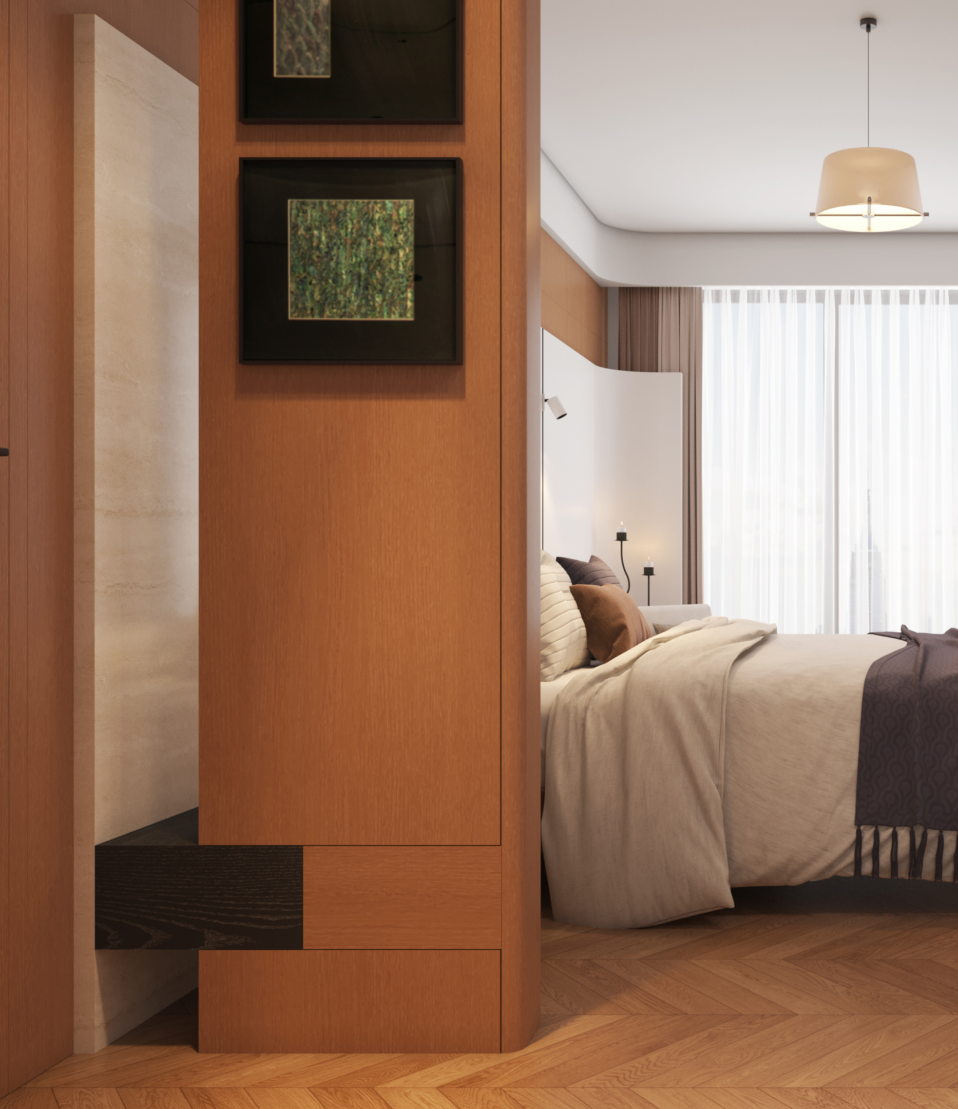 Minimalist Mid-Century Modern Duplex，
