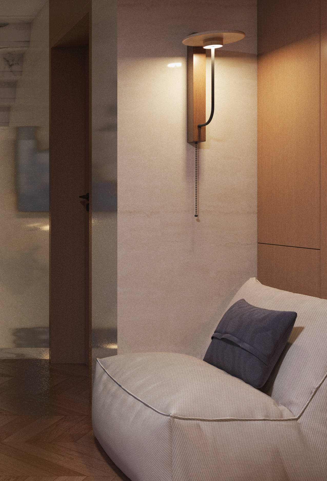 Minimalist Mid-Century Modern Duplex，