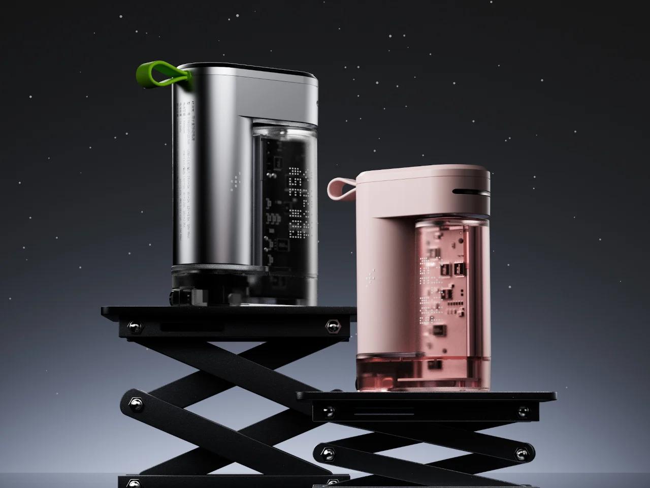 Trozk Binary Star，Three in one，Cyberpunk，Portable mobile phone holder，Travel accessories，