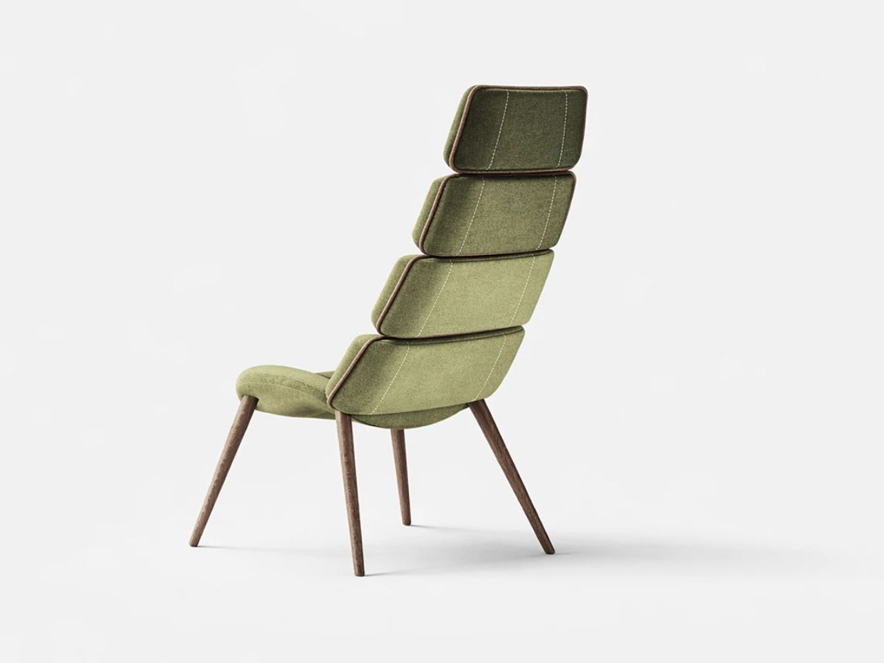 Aerise，bionic furniture，dragonfly skeleton，Segmented backrest，Modular Ergonomics，