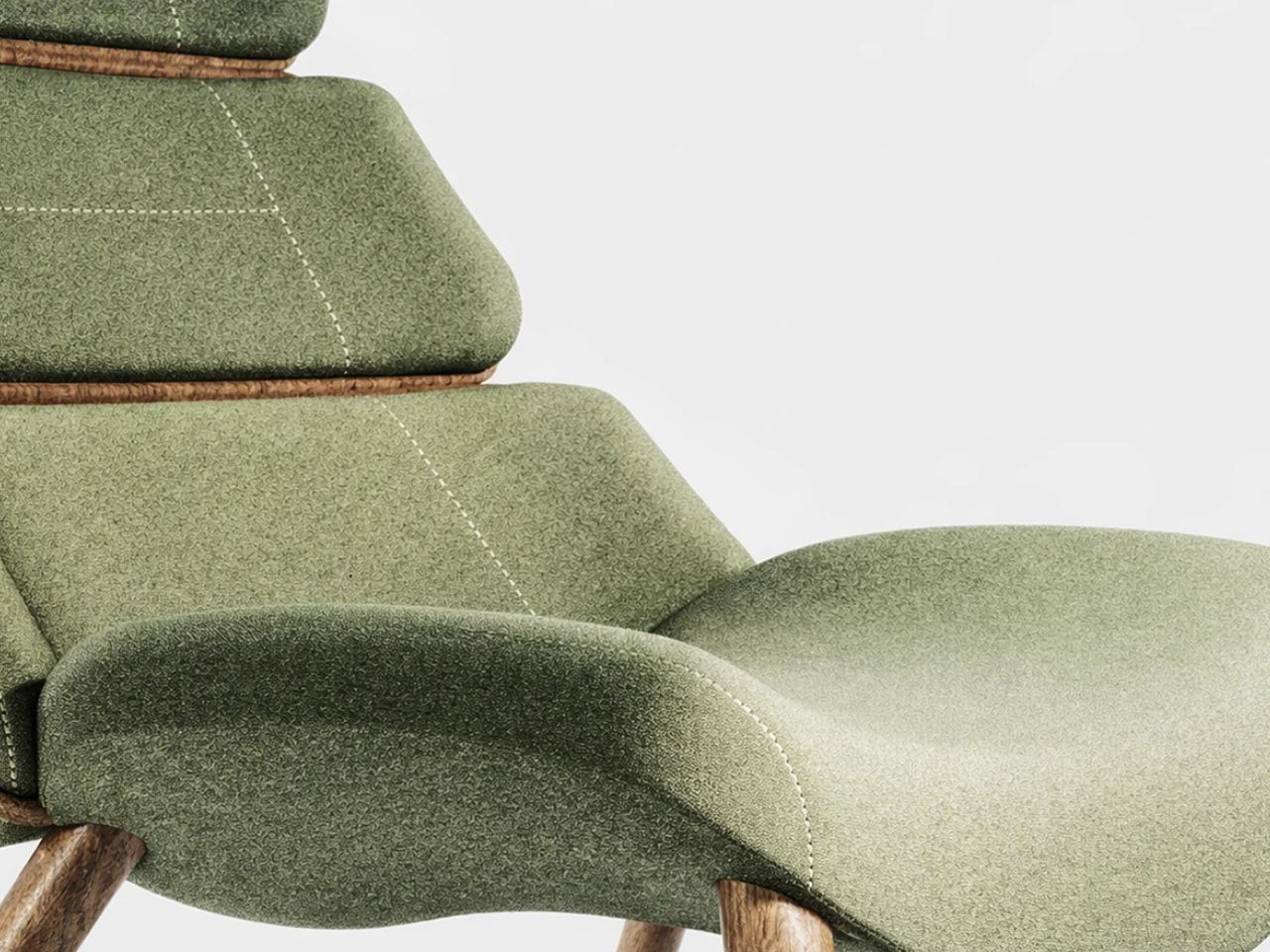 Aerise，bionic furniture，dragonfly skeleton，Segmented backrest，Modular Ergonomics，