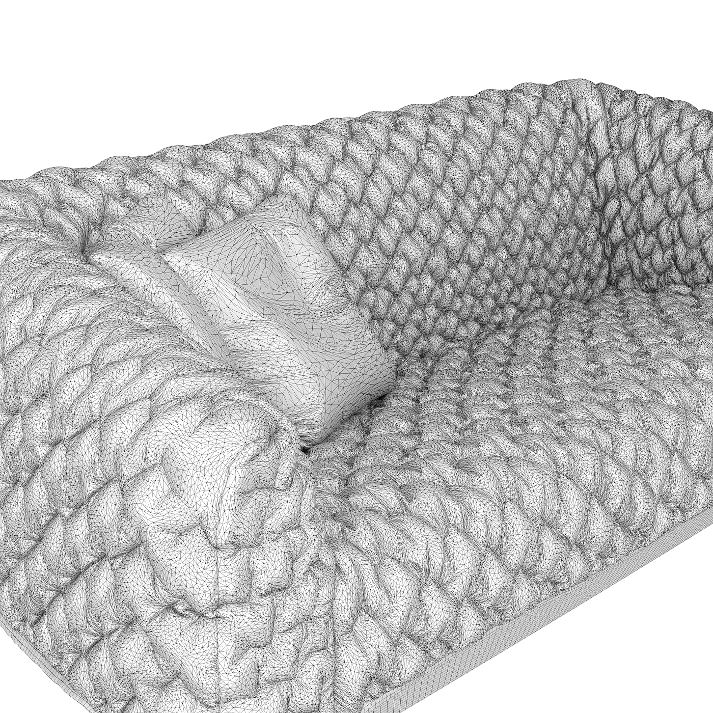 Sofa cover，Line - Rose，3D MODEL，