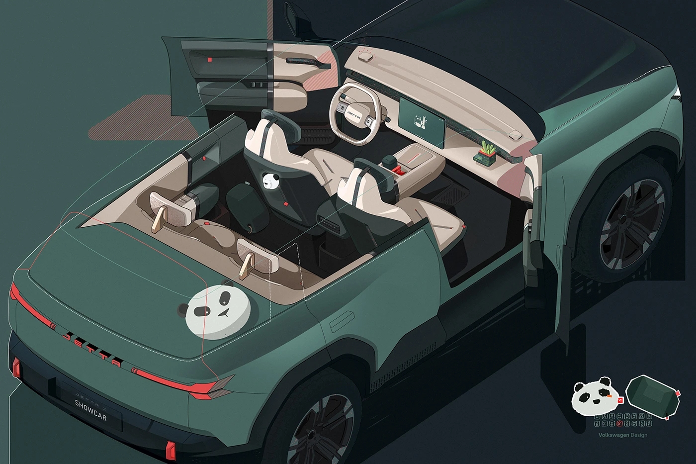 Jetta X，conceptual design，automobile，vehicle，