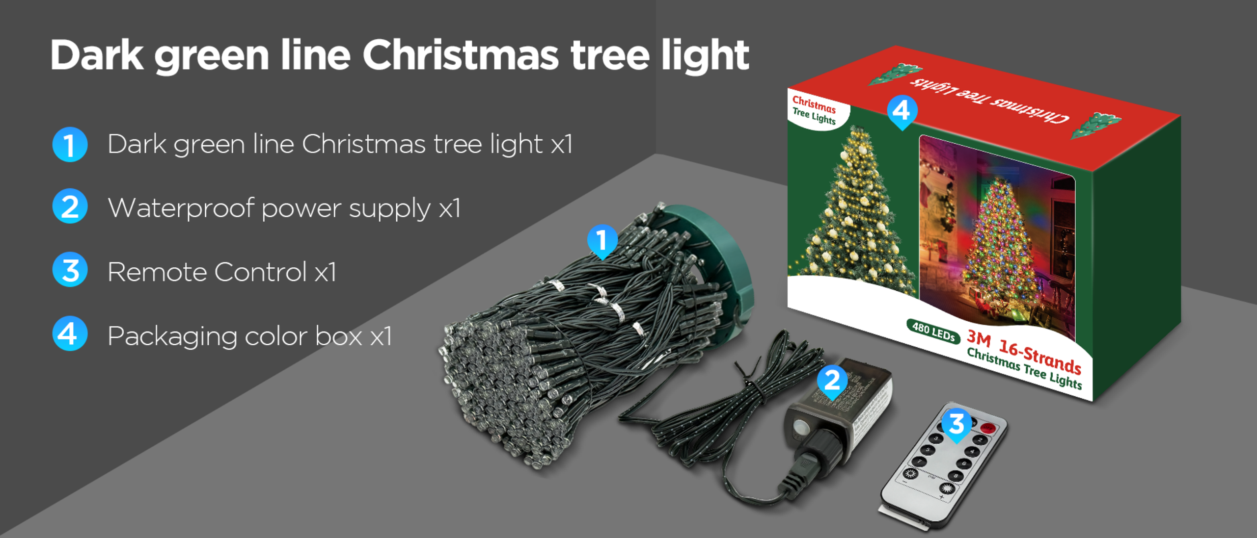Christmas tree lights，Atmosphere lamp，Tree light，