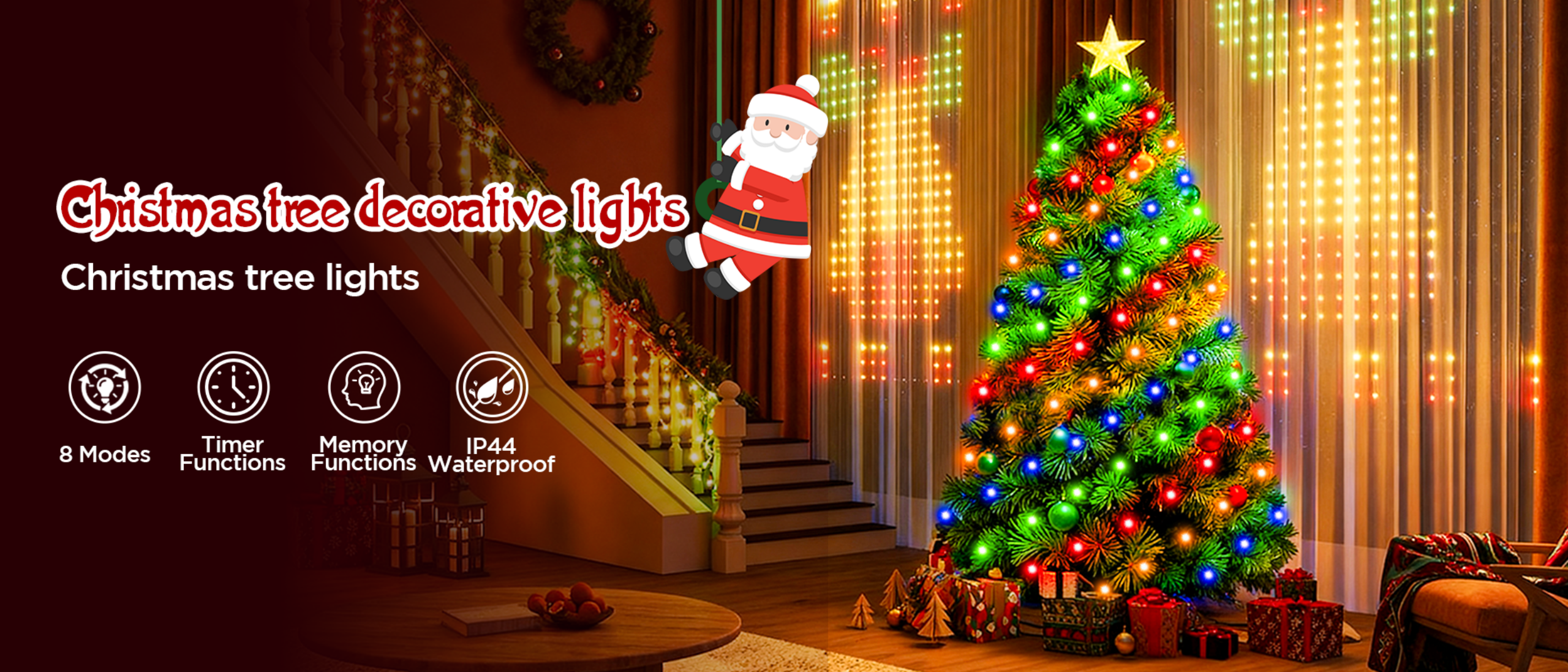 Christmas tree lights，Atmosphere lamp，Tree light，
