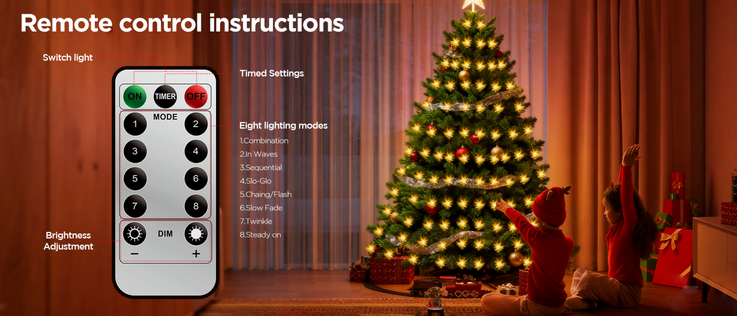 Christmas tree lights，Atmosphere lamp，Tree light，
