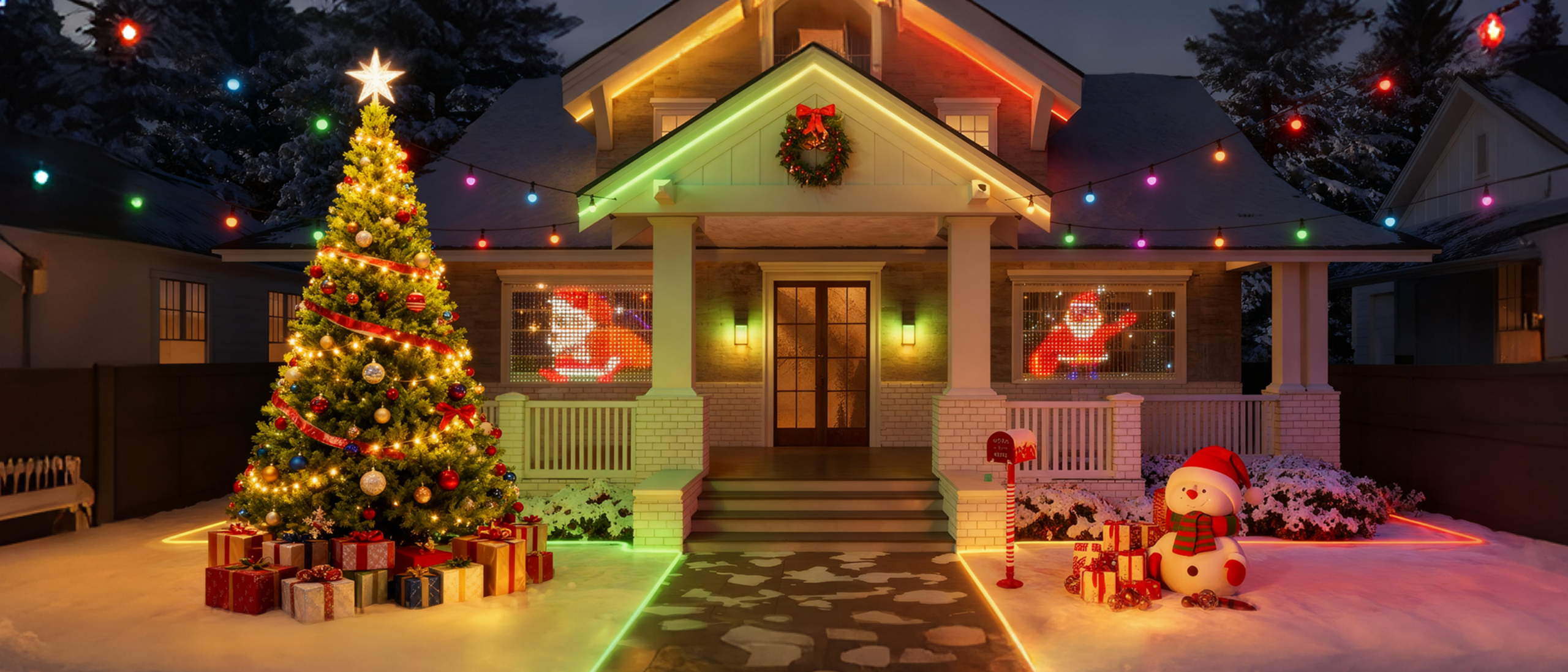 Christmas tree lights，Atmosphere lamp，Tree light，