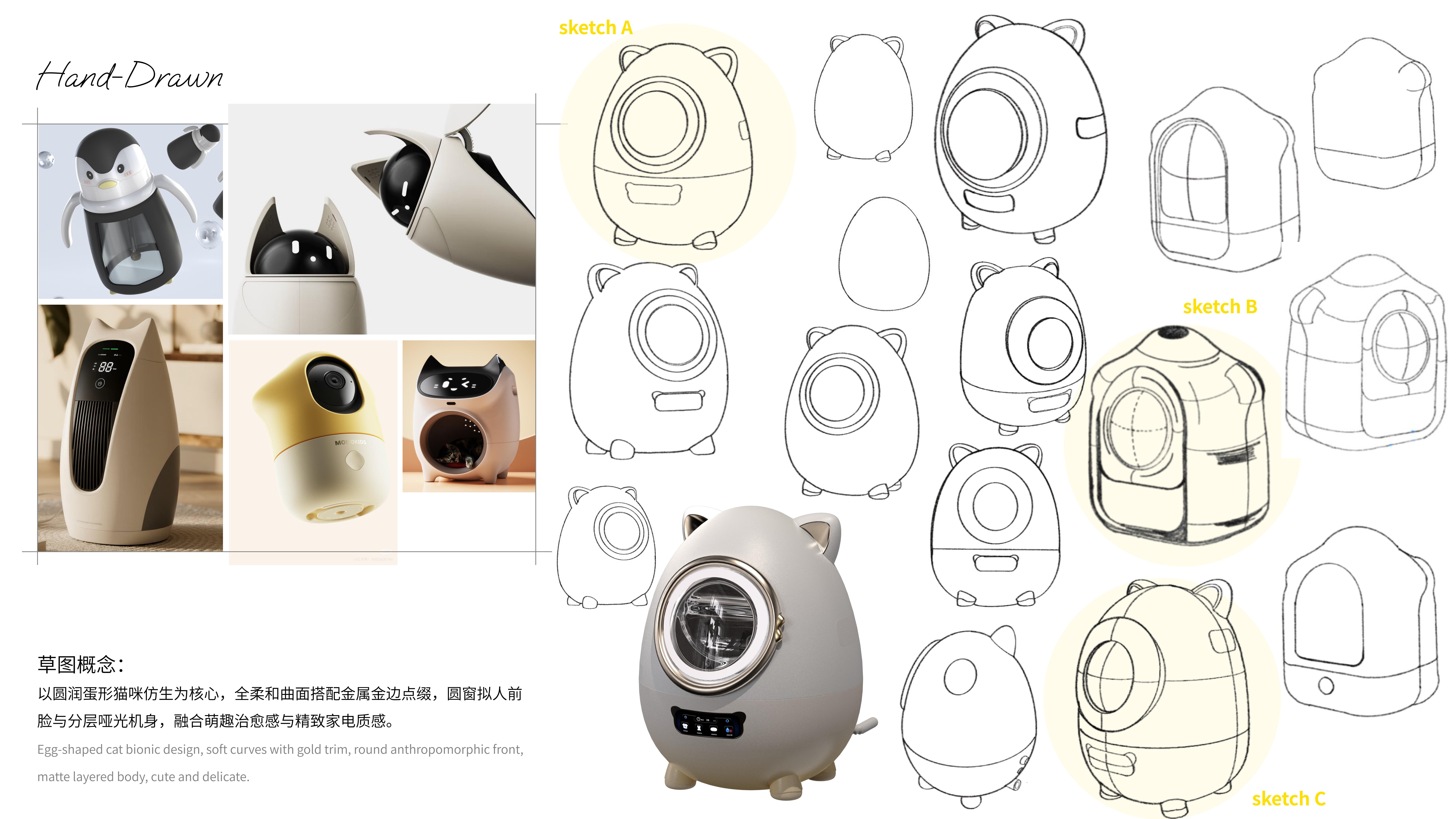 Industrial design, product design, job search portfolio，