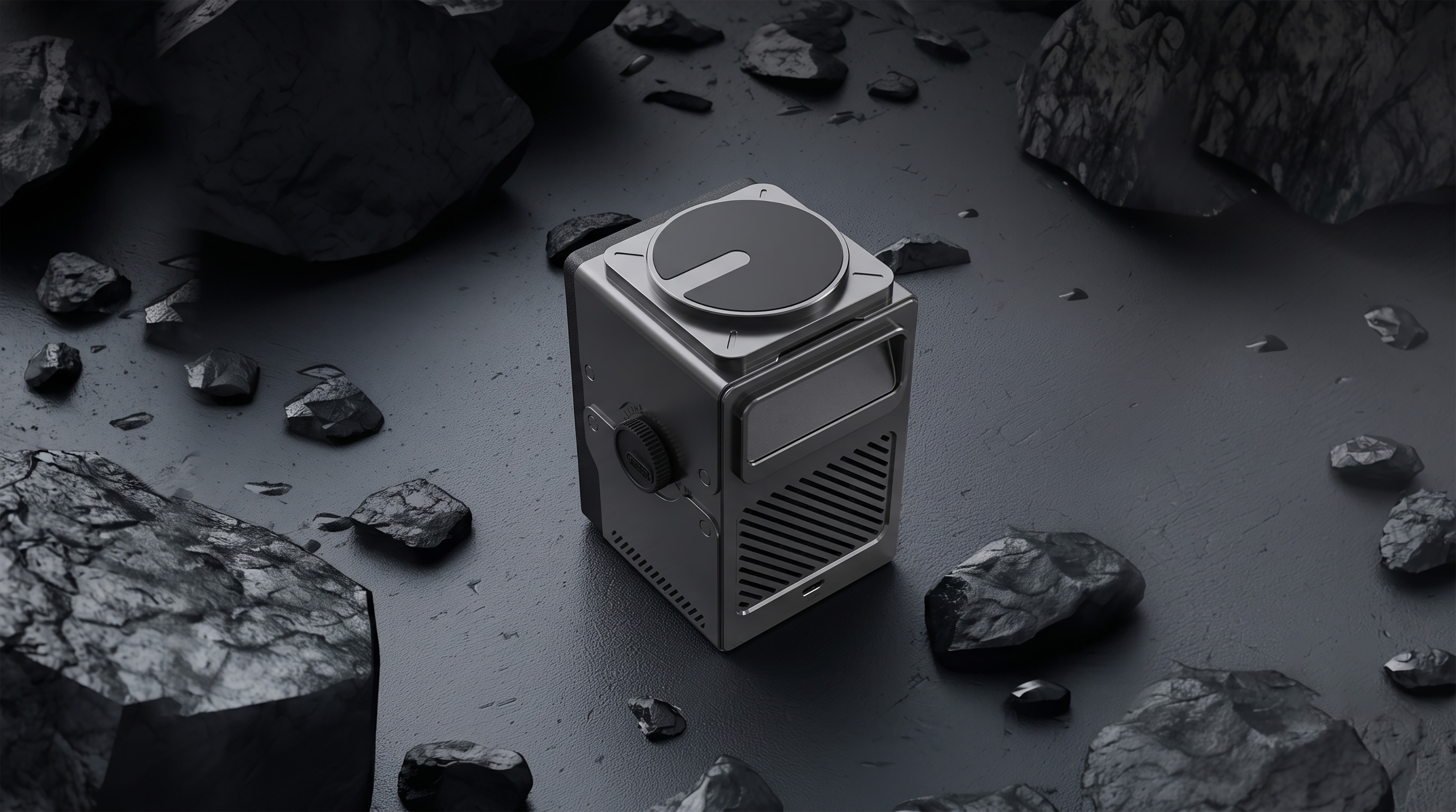 Three in one wireless charging，Desktop charging，Retro camera，Future machinery，
