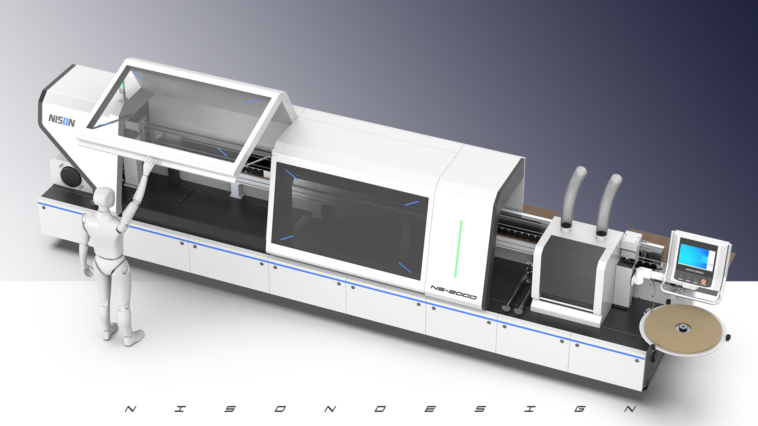 Sheet metal equipment，Sheet metal design，Edge Banding Machine，industrial design，