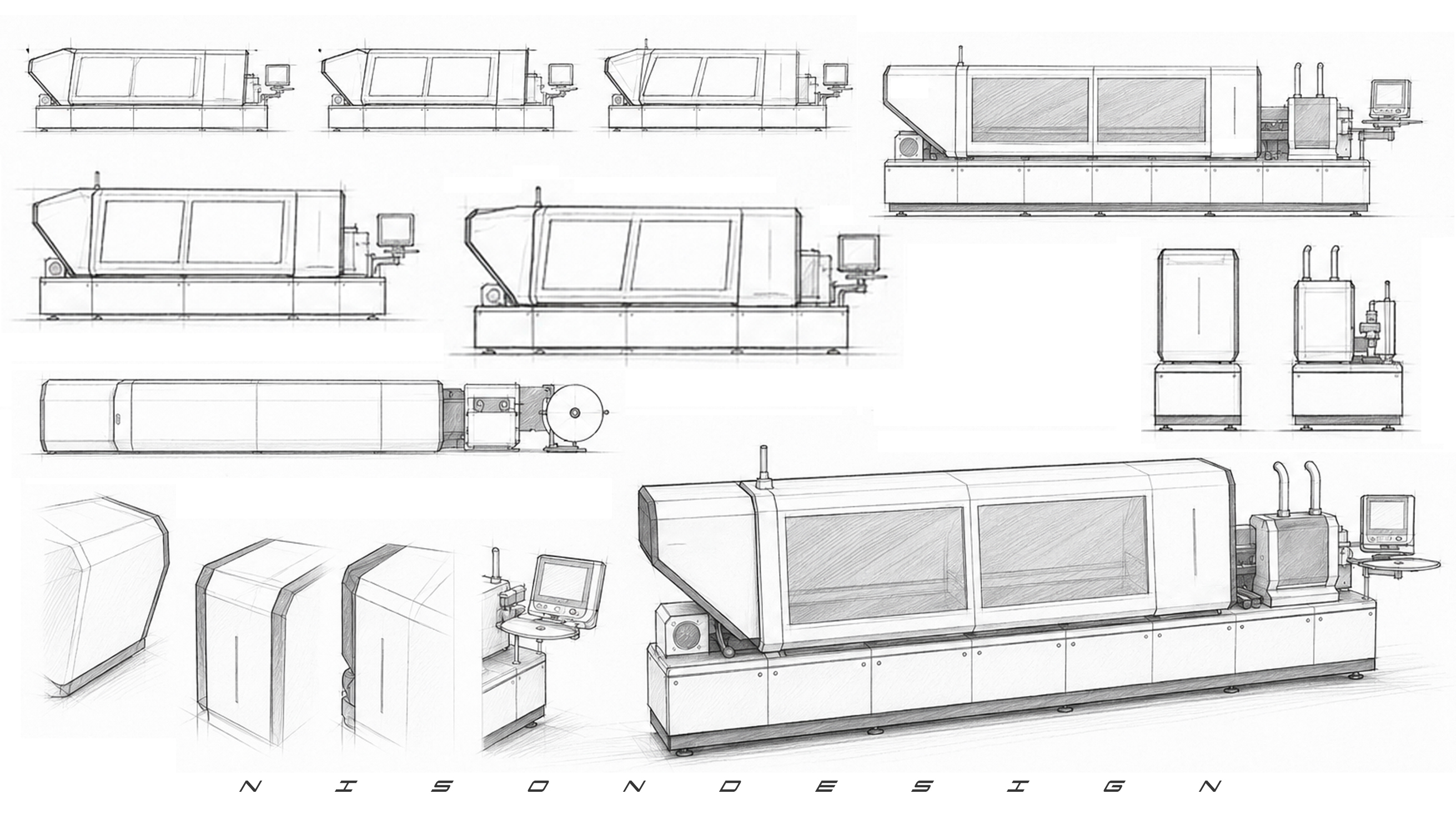 Sheet metal equipment，Sheet metal design，Edge Banding Machine，industrial design，