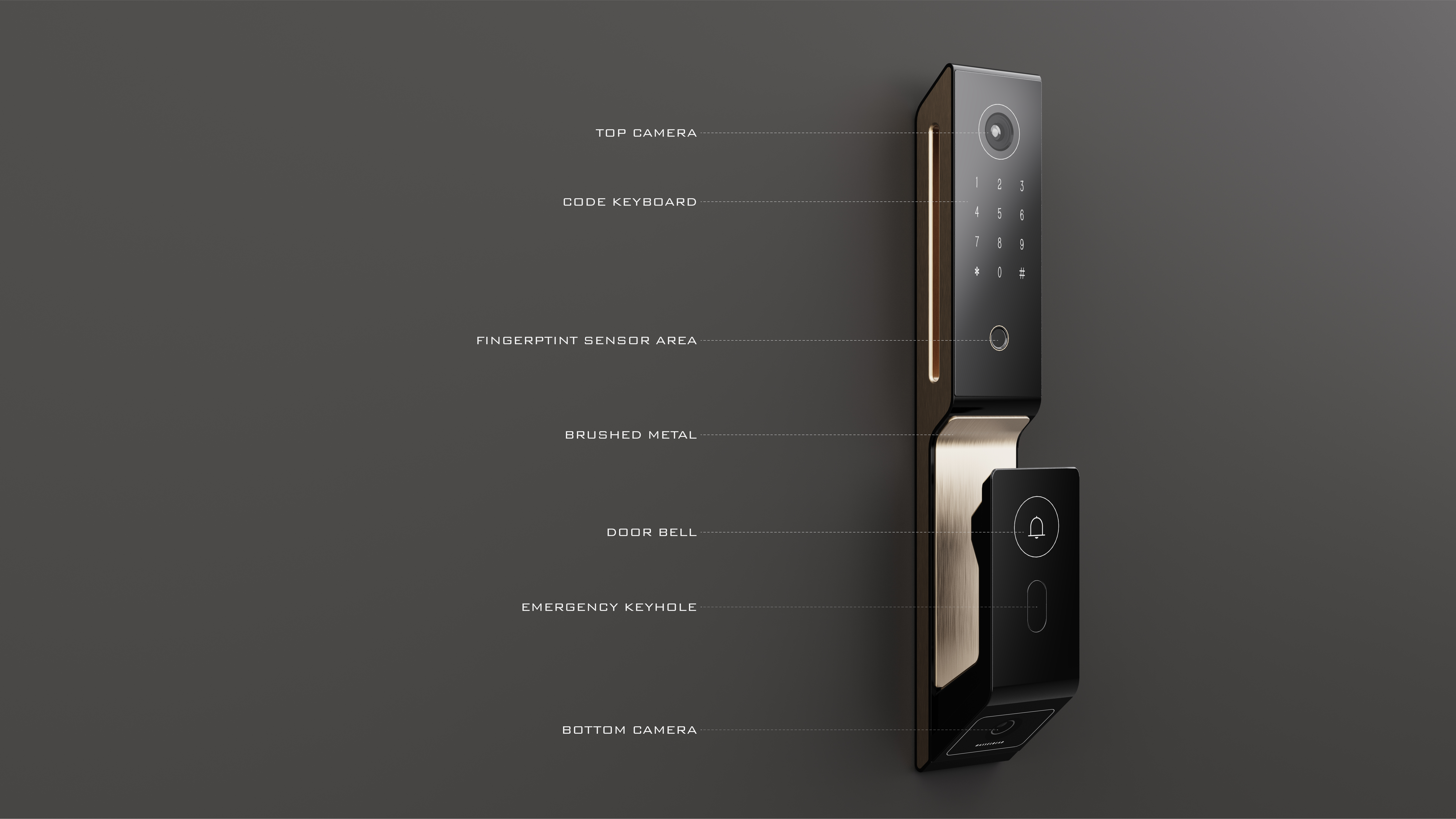 Home appliance design，Smart appliances，Intelligent door lock，industrial design，Product appearance design，3C digital，