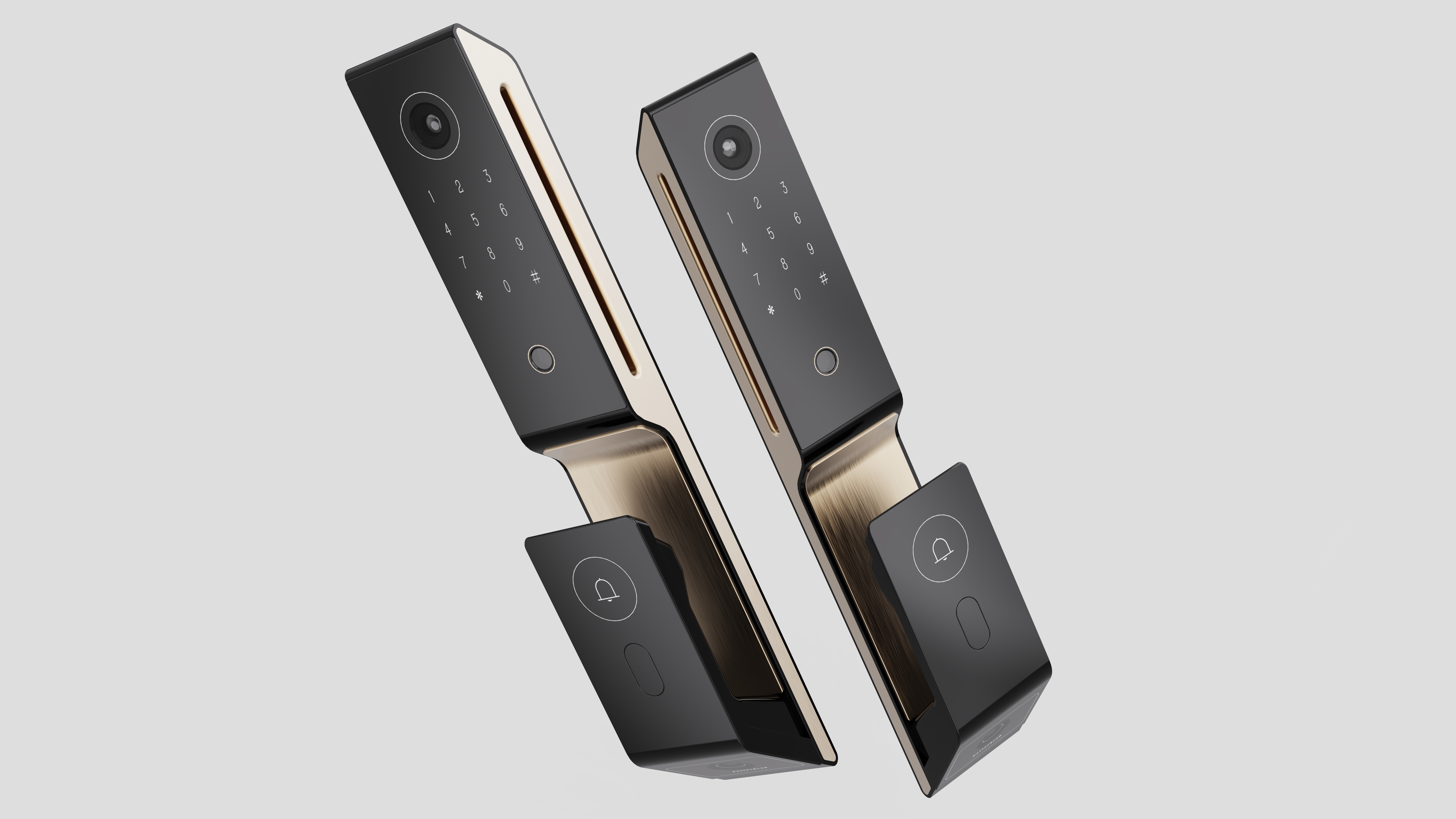 Home appliance design，Smart appliances，Intelligent door lock，industrial design，Product appearance design，3C digital，