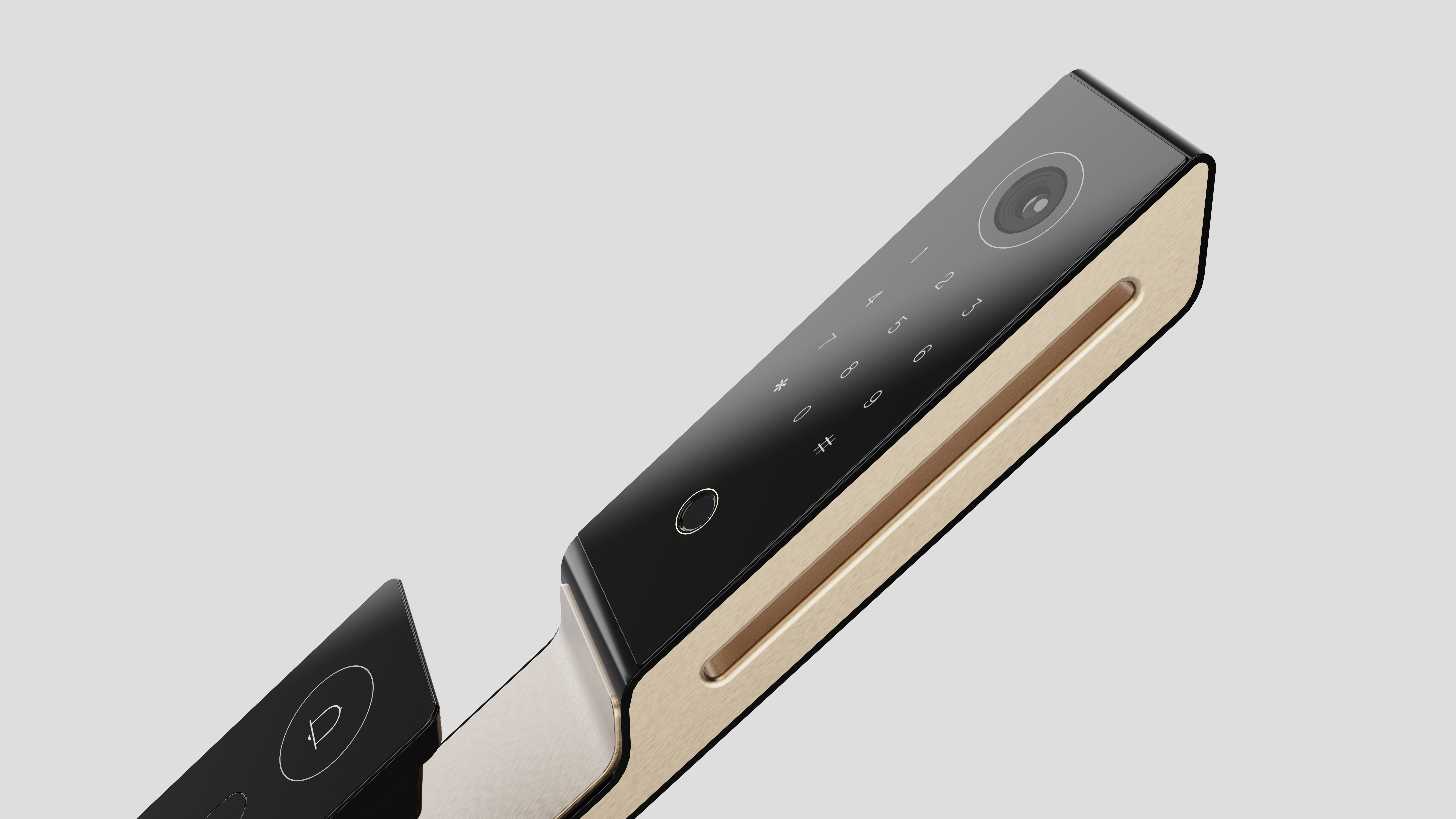 Home appliance design，Smart appliances，Intelligent door lock，industrial design，Product appearance design，3C digital，