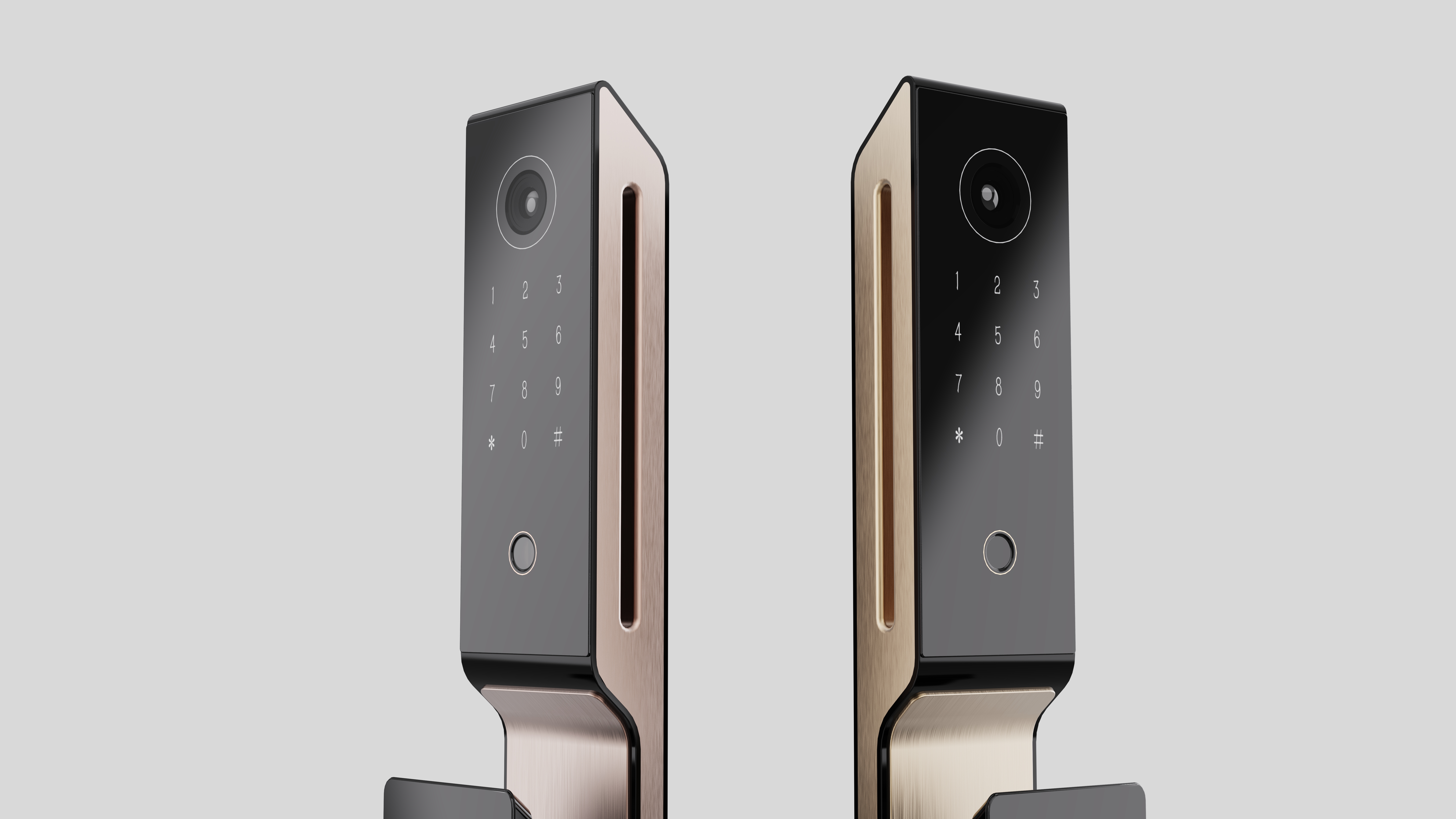 Home appliance design，Smart appliances，Intelligent door lock，industrial design，Product appearance design，3C digital，