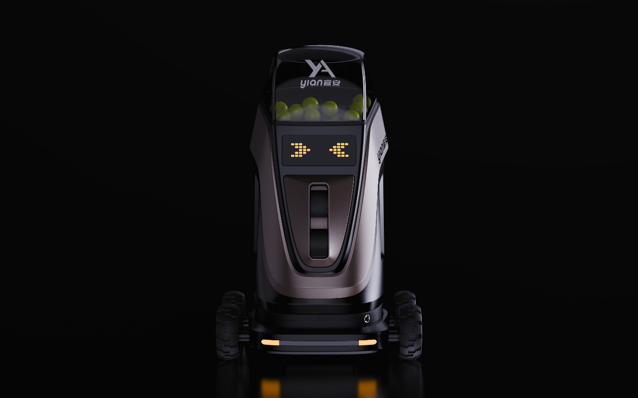 industrial design，product design，Service machine，Ball collection machine，Integrated design，Tennis，