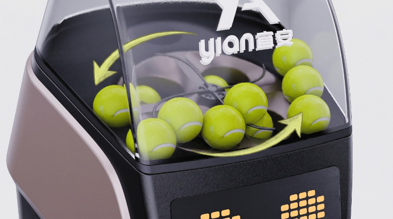 industrial design，product design，Service machine，Ball collection machine，Integrated design，Tennis，