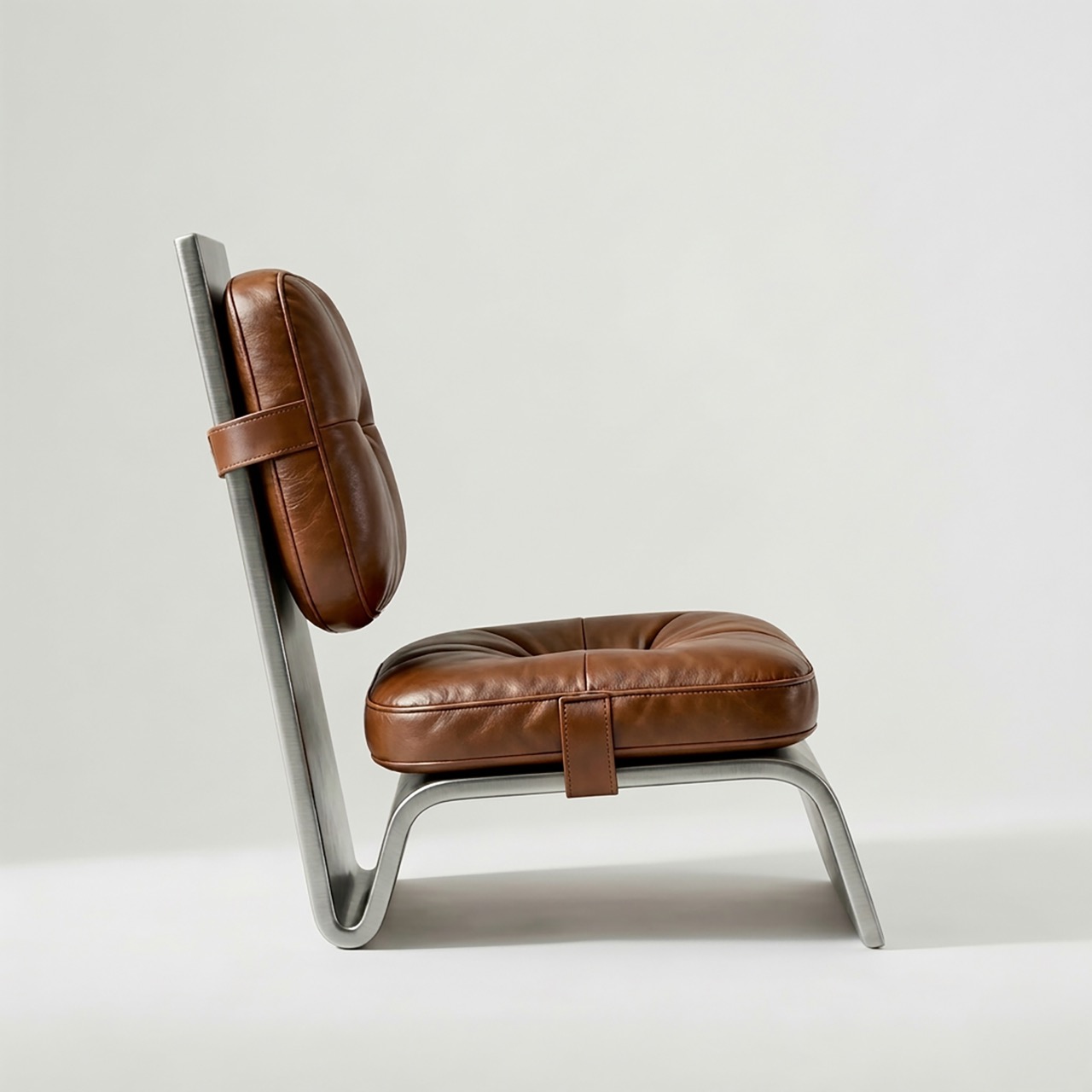 Arc One，Leisure chair，Unwelded veneer metal，laser cutting ，