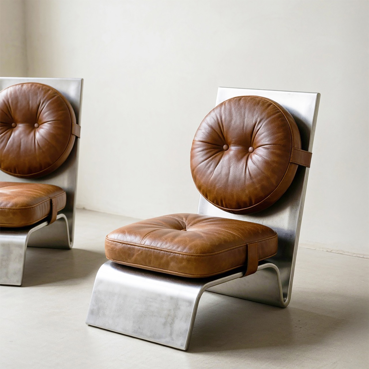 Arc One，Leisure chair，Unwelded veneer metal，laser cutting ，