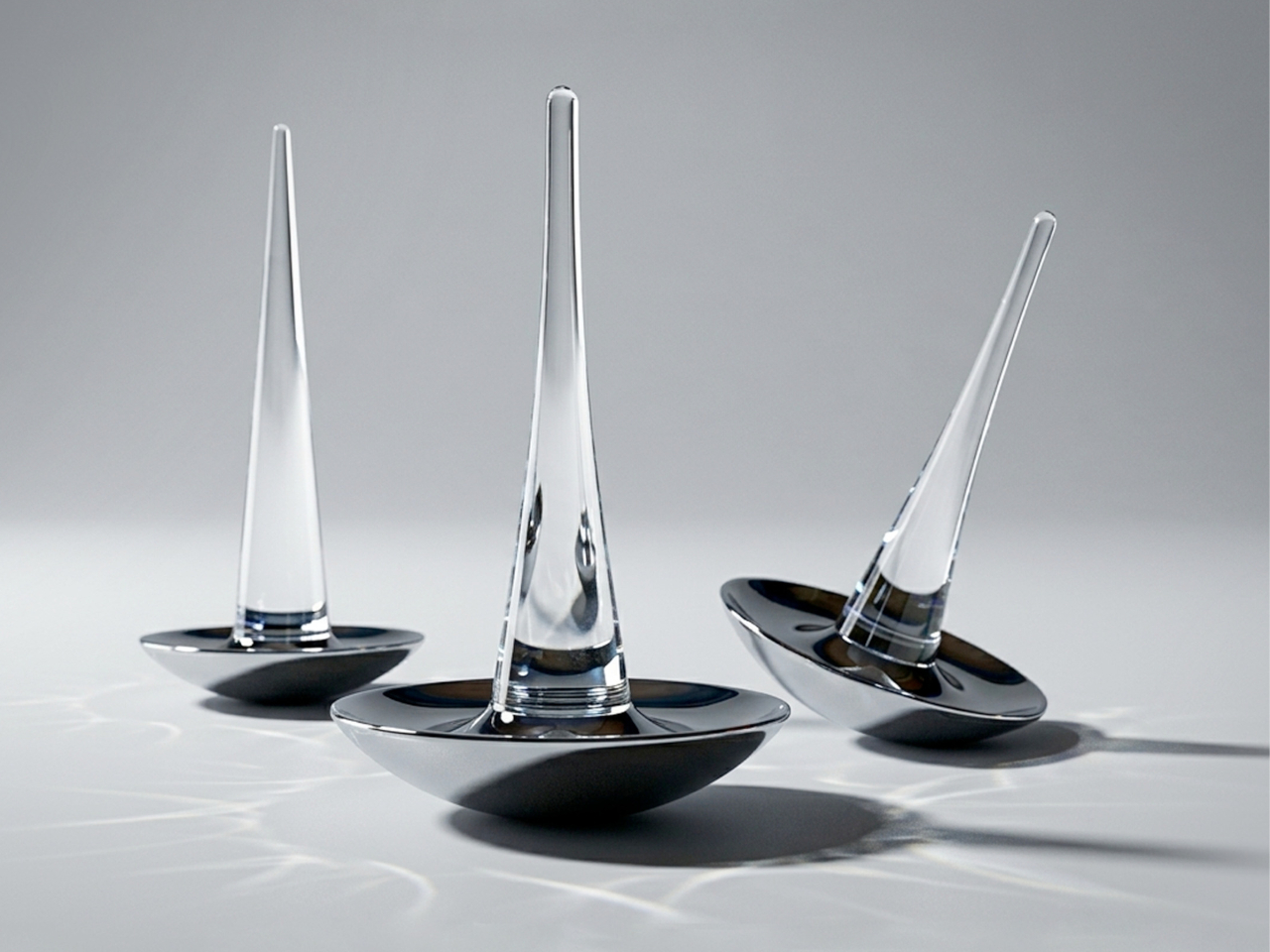 DROP Shoehorn，Alexander Matyuk，Tumbler counterweight structure，Glass texture，Furniture Accessories，