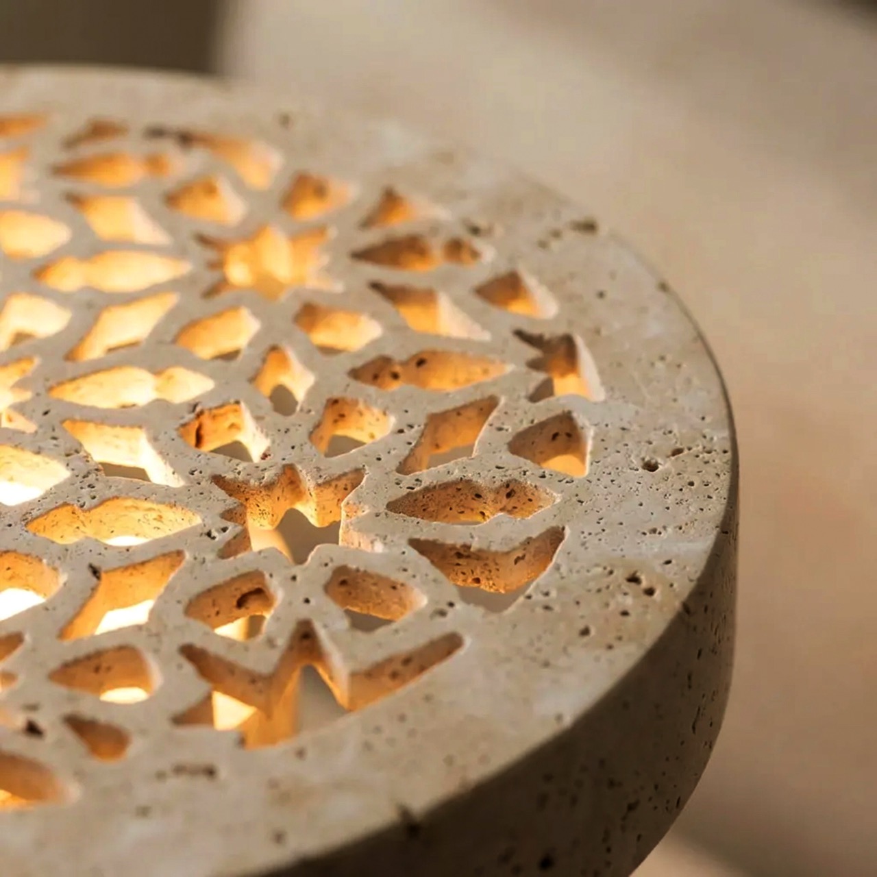 travertine，Sukun，decorative stone carving，water knife cutting，Rechargeable atmosphere lamp，