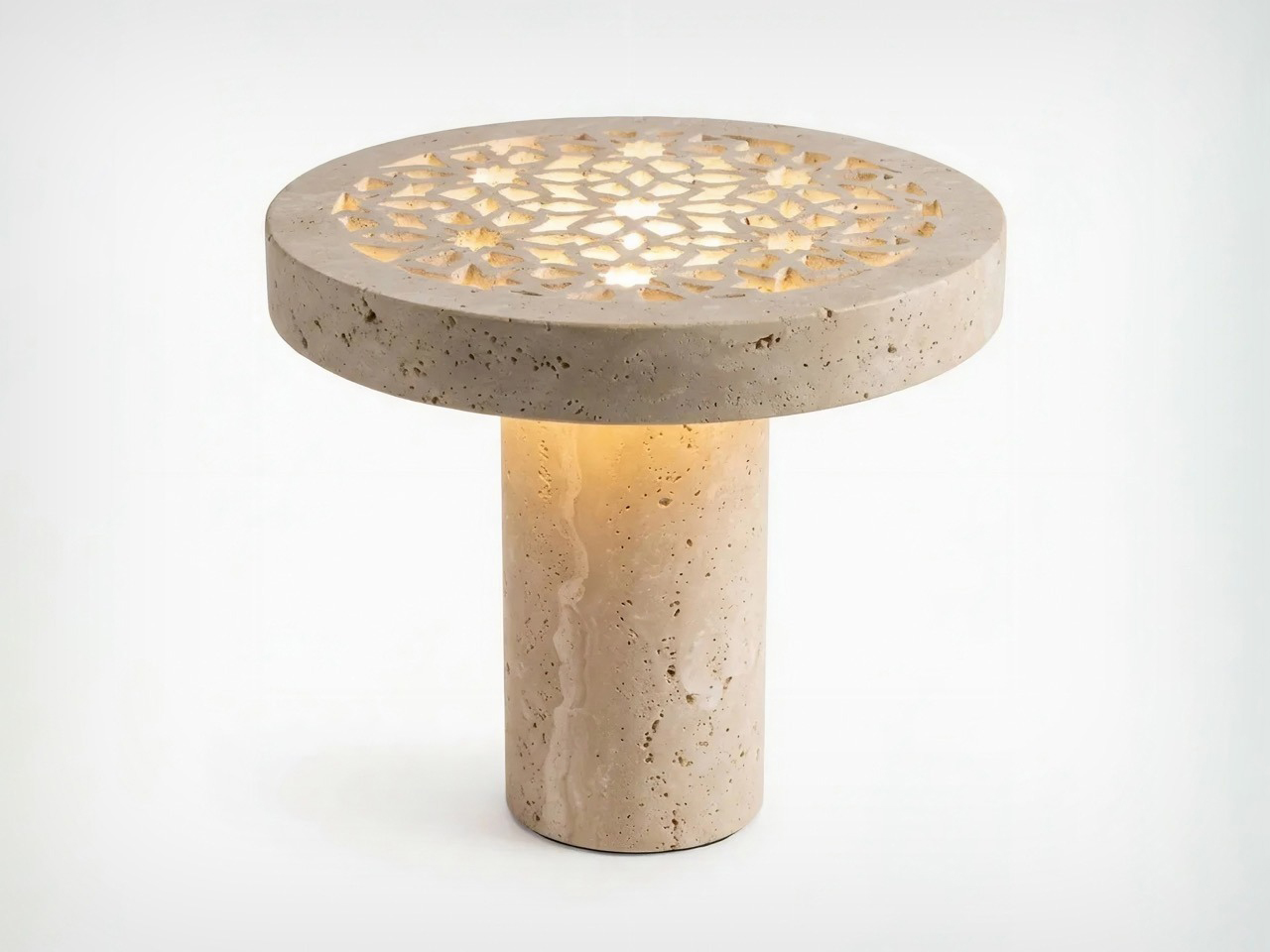 travertine，Sukun，decorative stone carving，water knife cutting，Rechargeable atmosphere lamp，