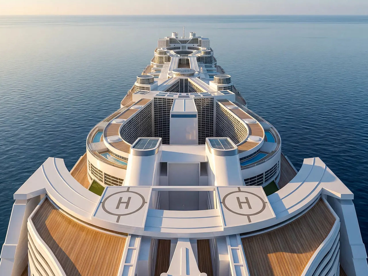 Floating City，Freedom Ship，ship，vehicle，Cruise，