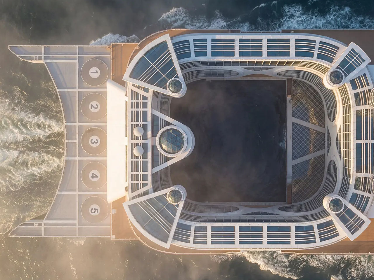 Floating City，Freedom Ship，ship，vehicle，Cruise，