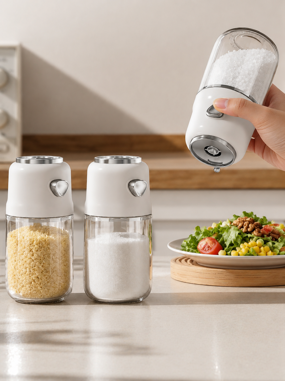 Salt shaker，ration，Sprinkle salt shaker，kitchen，high-end，Quantitative salt shaker，Dual purpose，