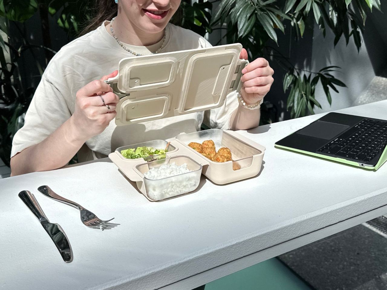 Recyclable recycling bento system，Lunch box，environment protection，ReBento，