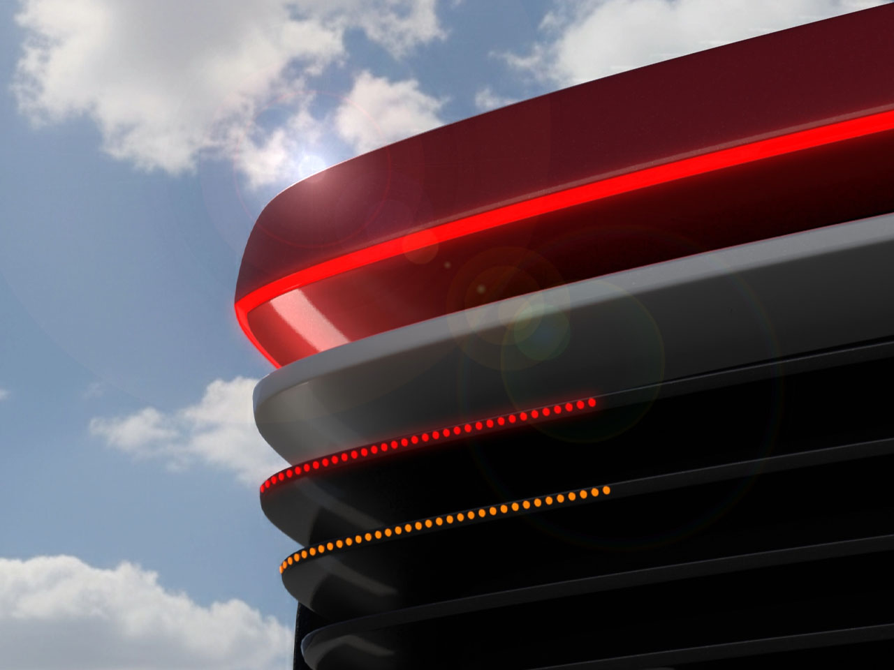 Ferrari，Pininfarina，Testarossa 12，sci-fi texture，Transparent engine compartment，