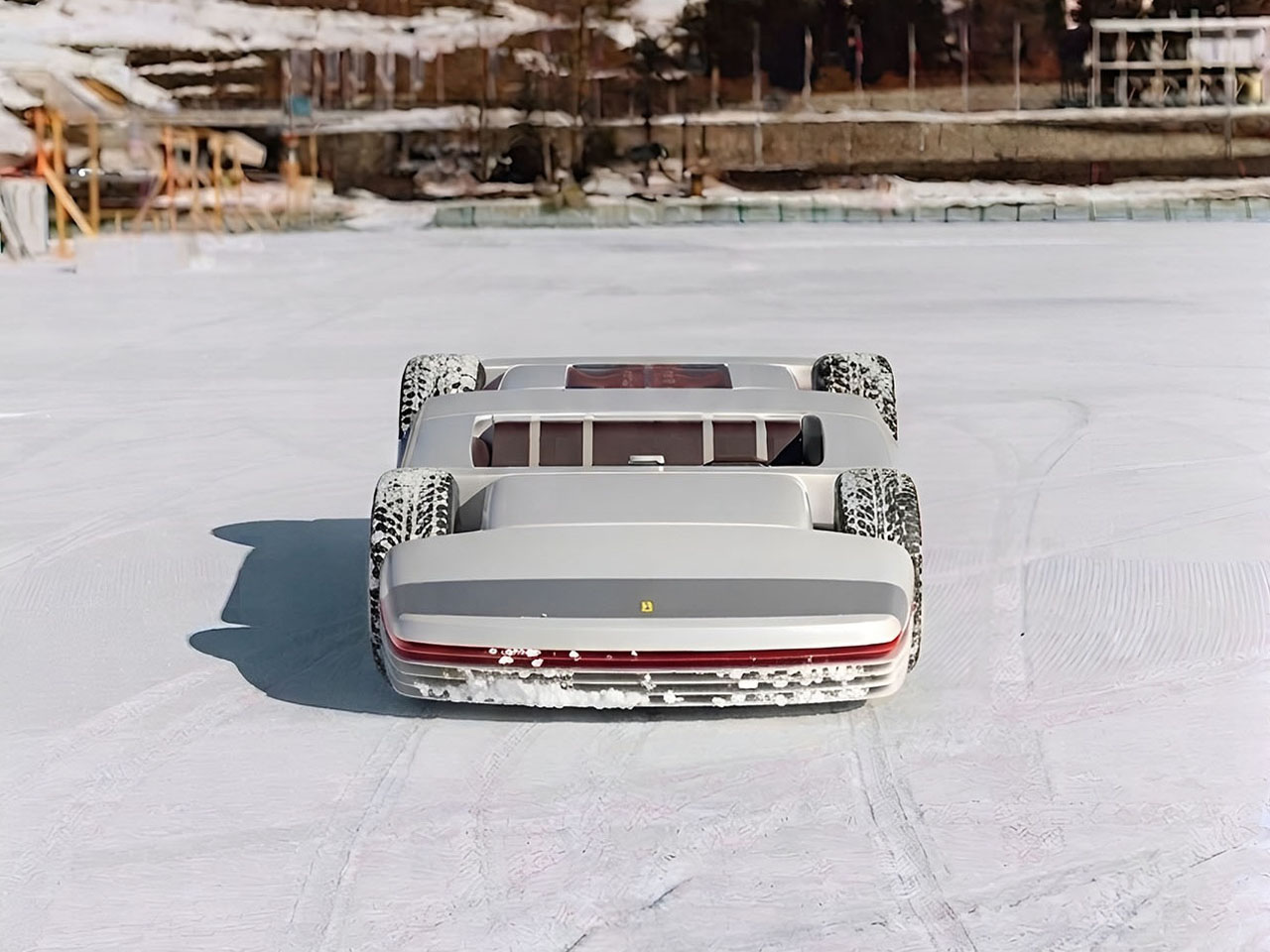 Ferrari，Pininfarina，Testarossa 12，sci-fi texture，Transparent engine compartment，