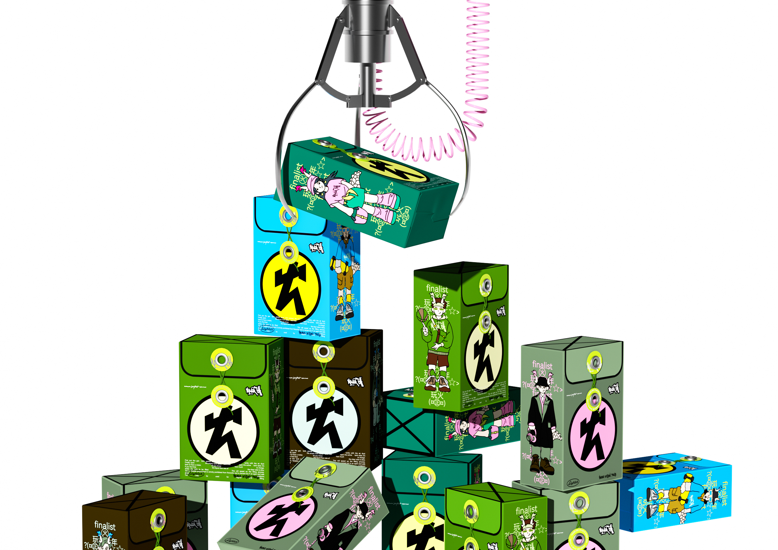 Brand design，lighter，product design，packing design，Logo design，VI design，Gift box design，Tide play，