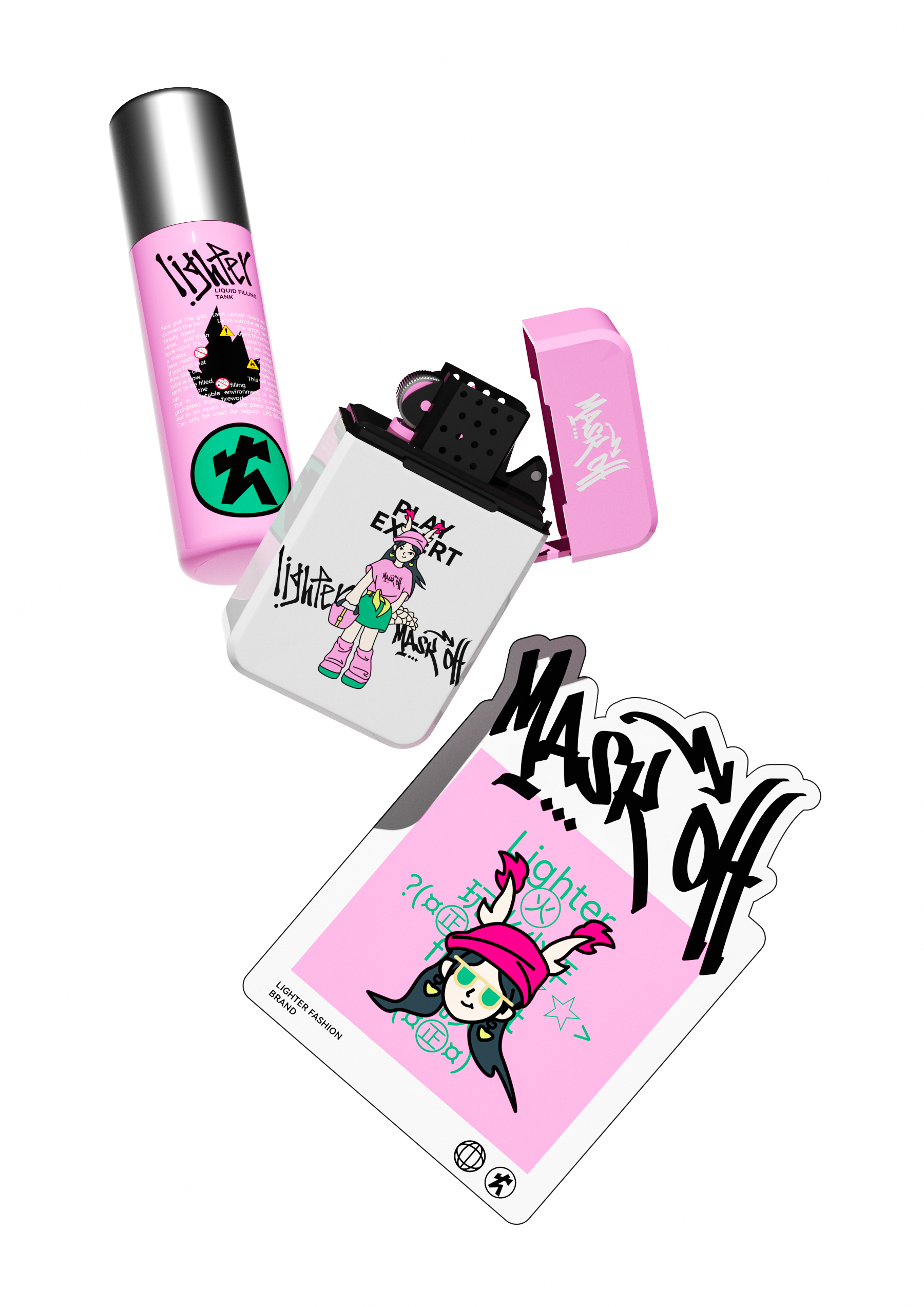 Brand design，lighter，product design，packing design，Logo design，VI design，Gift box design，Tide play，