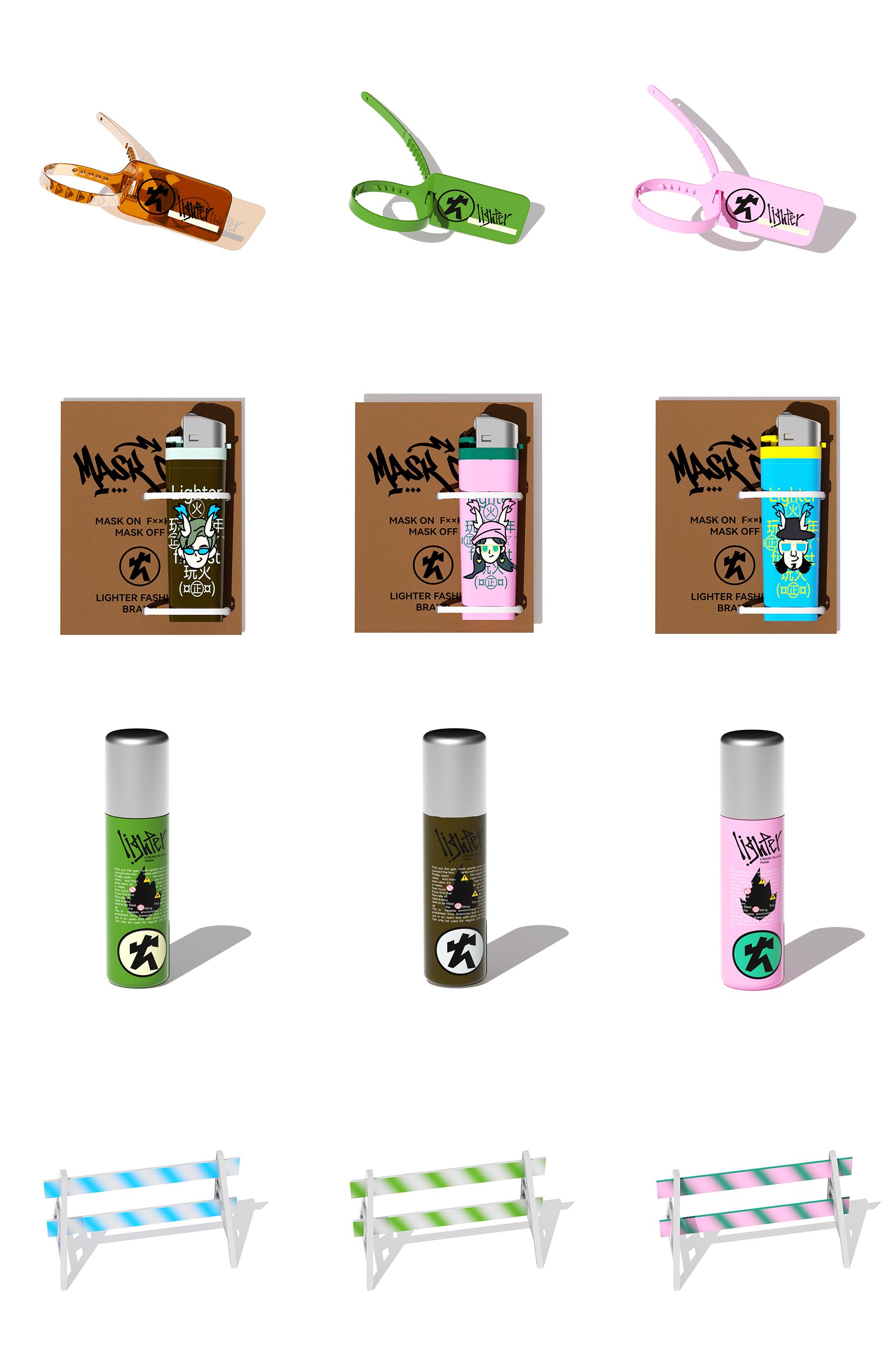 Brand design，lighter，product design，packing design，Logo design，VI design，Gift box design，Tide play，