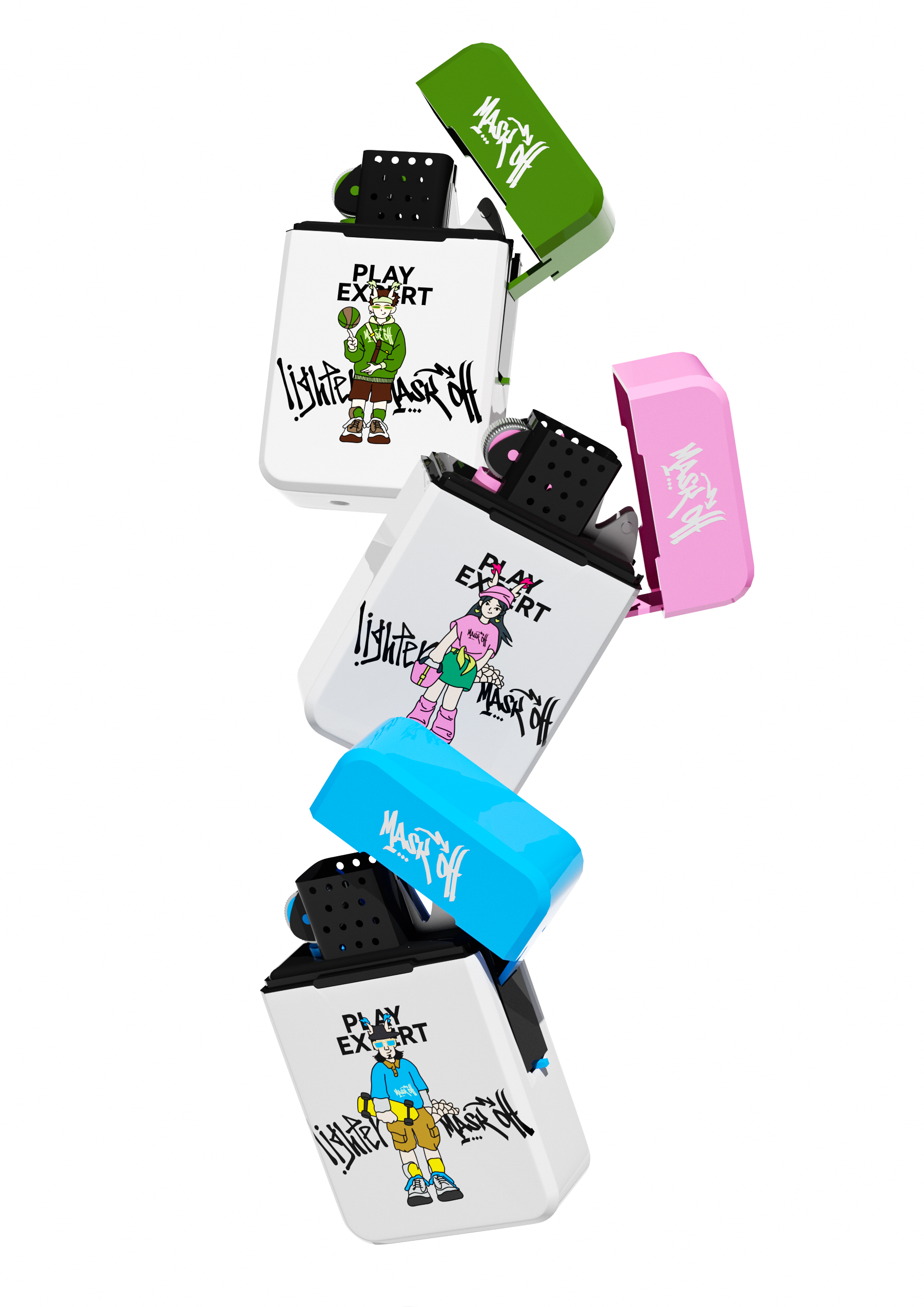 Brand design，lighter，product design，packing design，Logo design，VI design，Gift box design，Tide play，