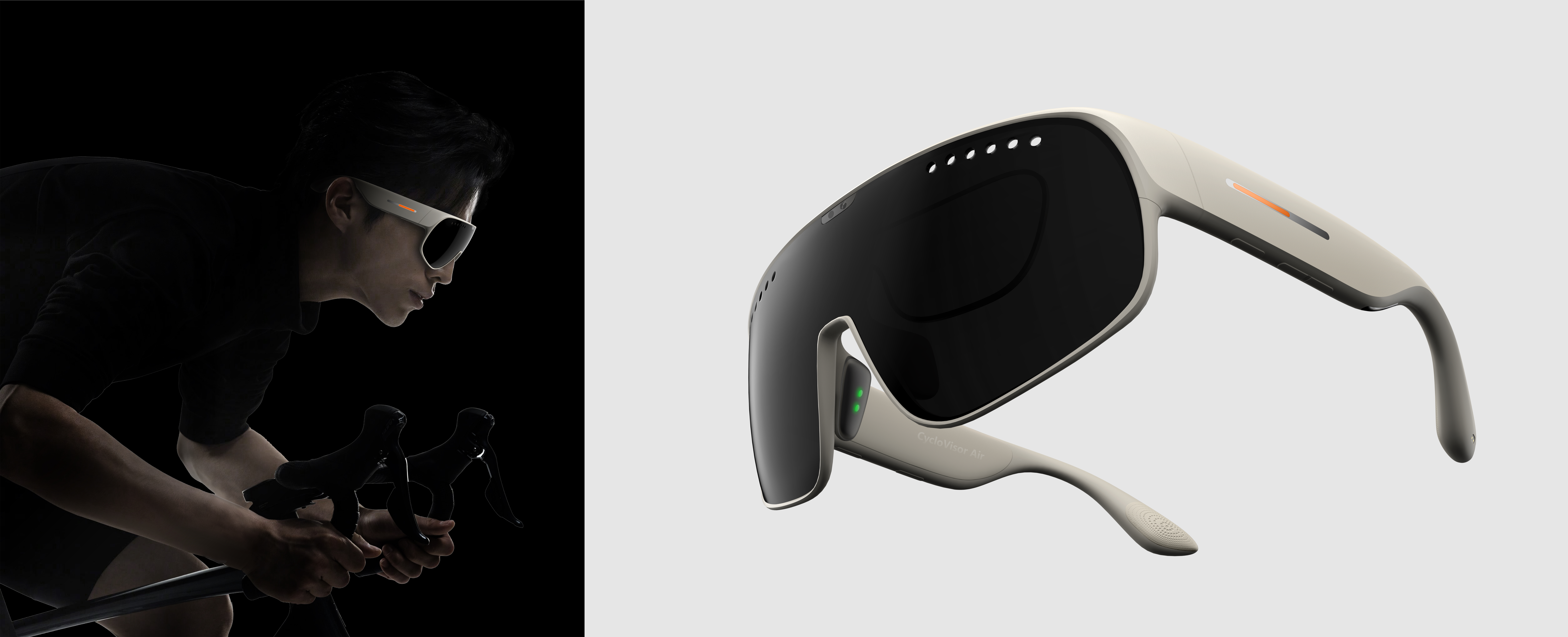 Ar glasses，AI glasses，Riding glasses，industrial design，Ride，