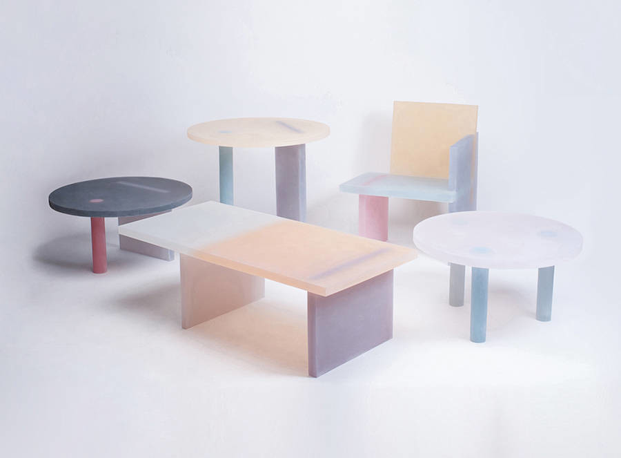 Soft light，translucent，resin，flow，