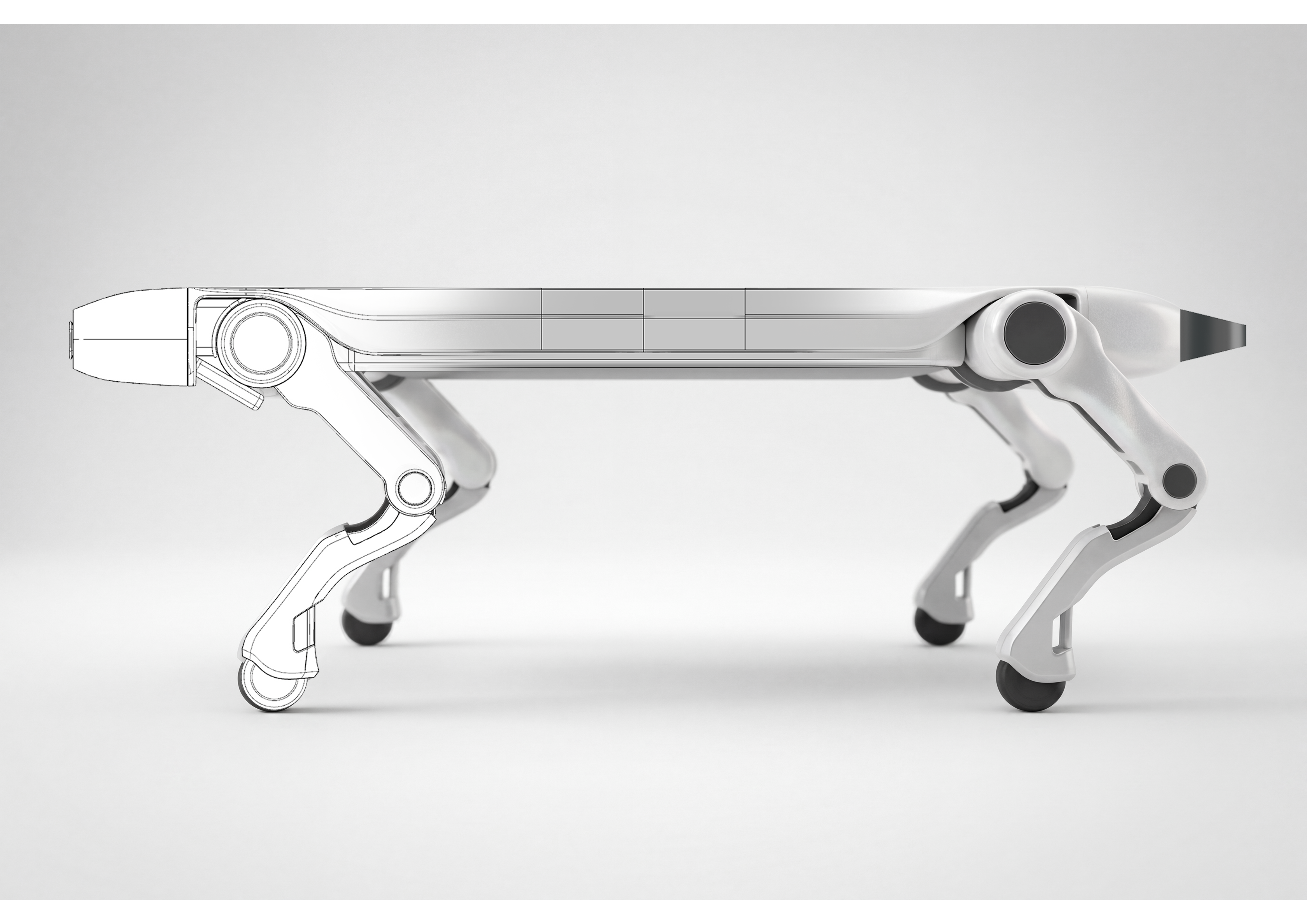 Robot dog，Shopping，Household mechanical dog，industrial design，product design，Concept product，