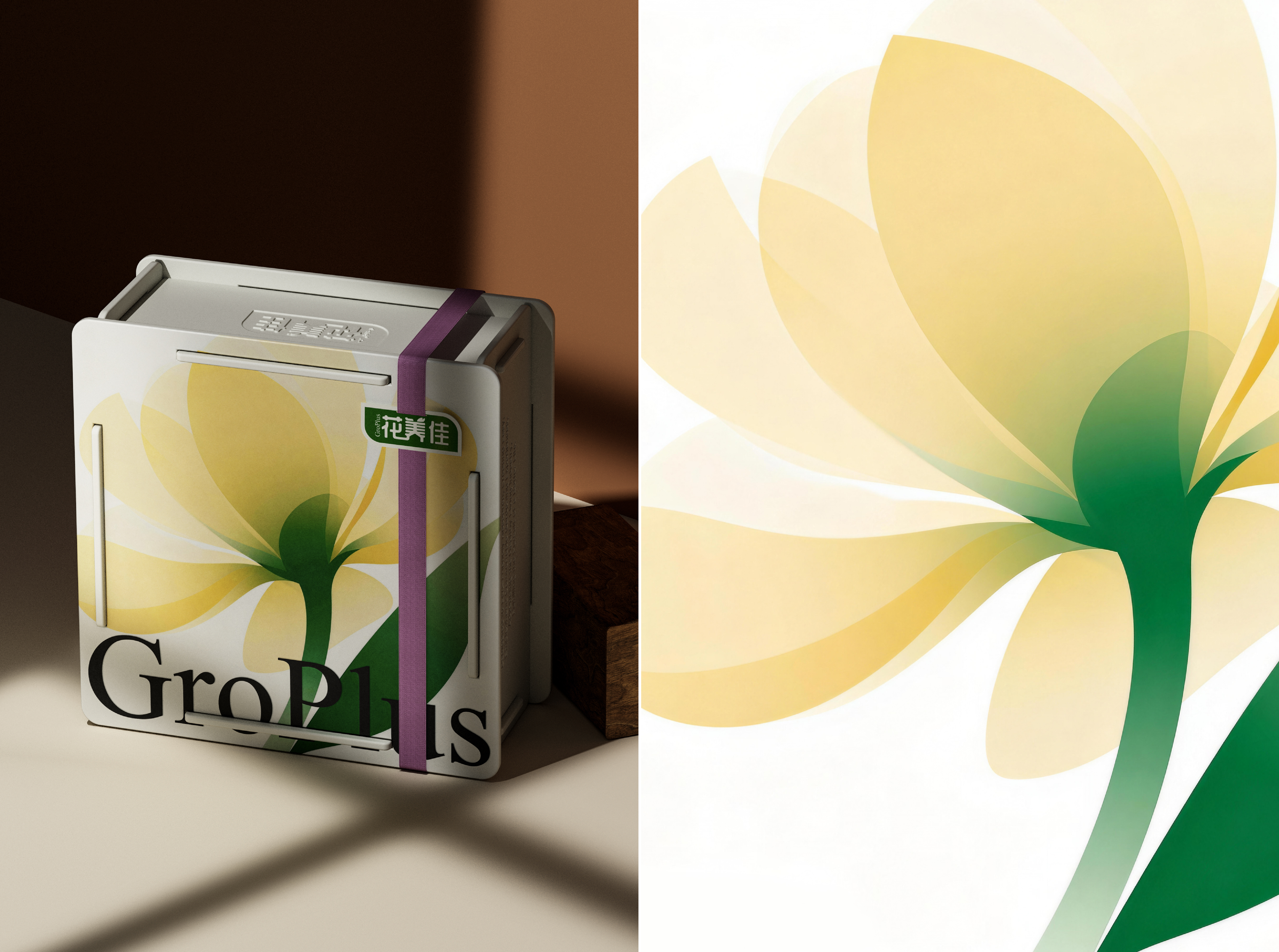 packing design，Genlido，good flower raising，Souvenir ，Box design，Gardening Accompanying Ceremony，