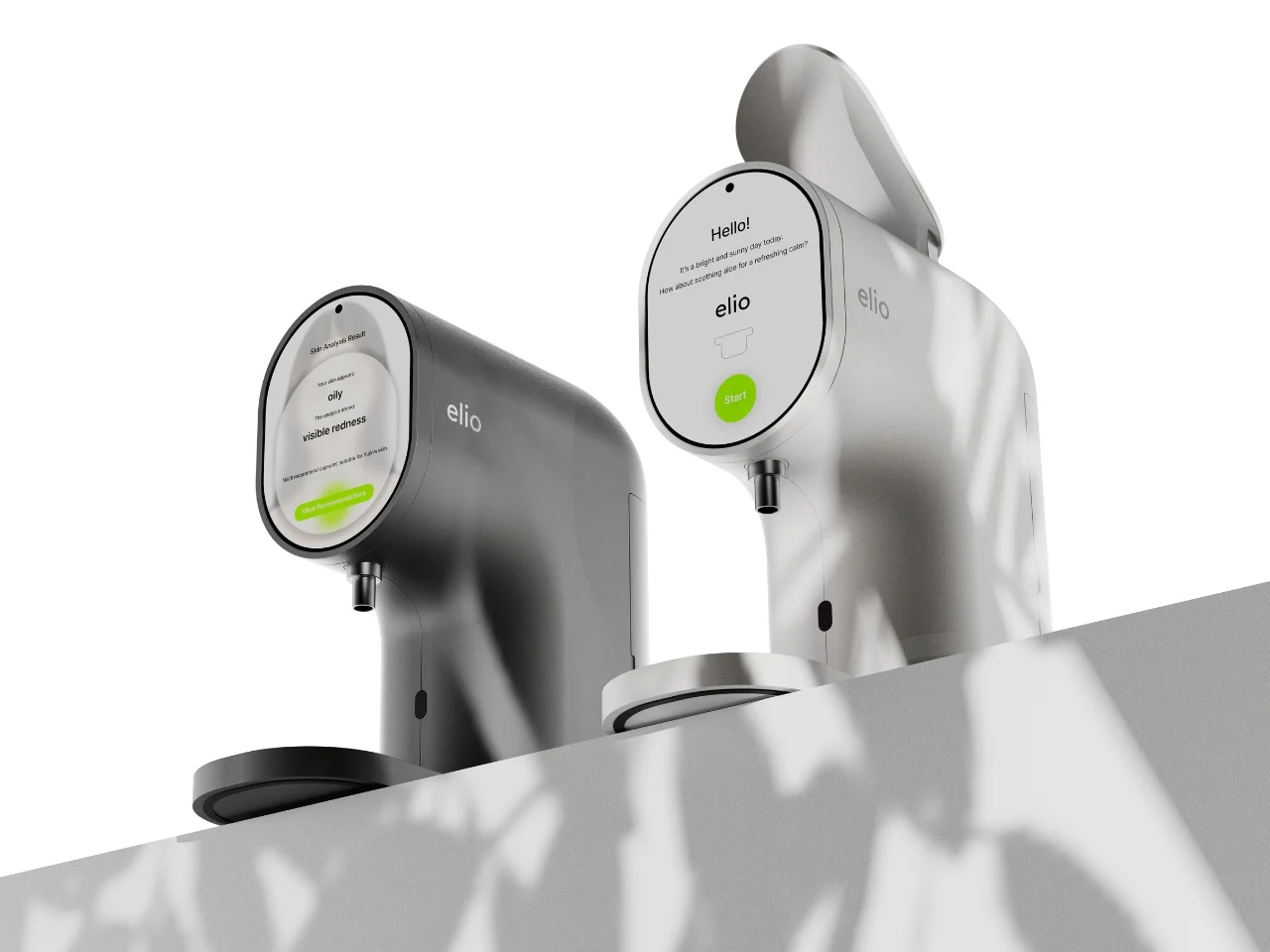 skin analysis system，ELIO，Capsule Machine，INSERT CAPSULE，