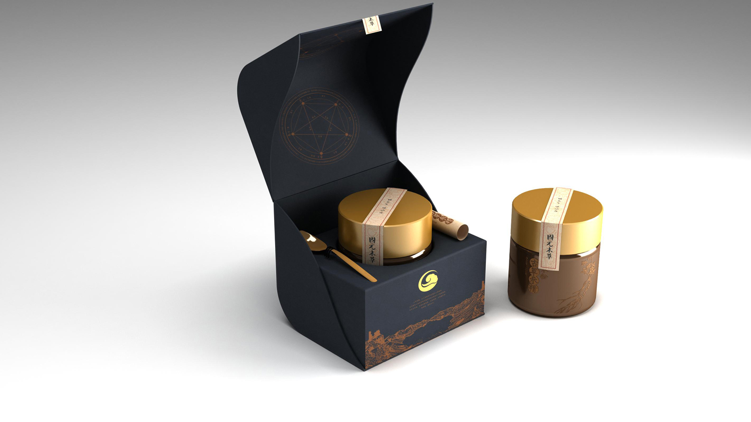 Ginseng paste packaging design，Packaging Design of Nourishing Health Products，Health Care Packaging Design Company，