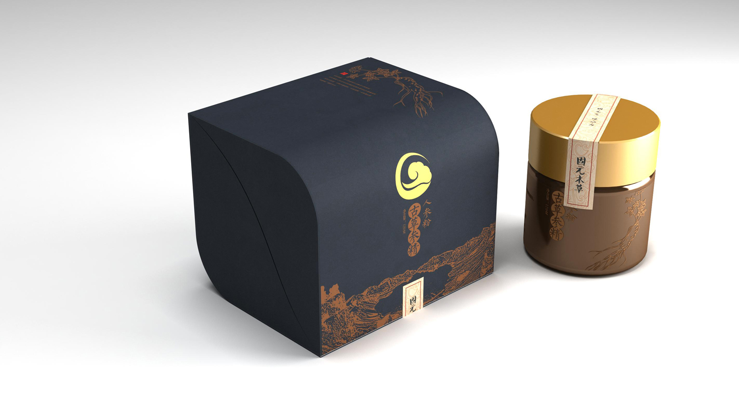Ginseng paste packaging design，Packaging Design of Nourishing Health Products，Health Care Packaging Design Company，