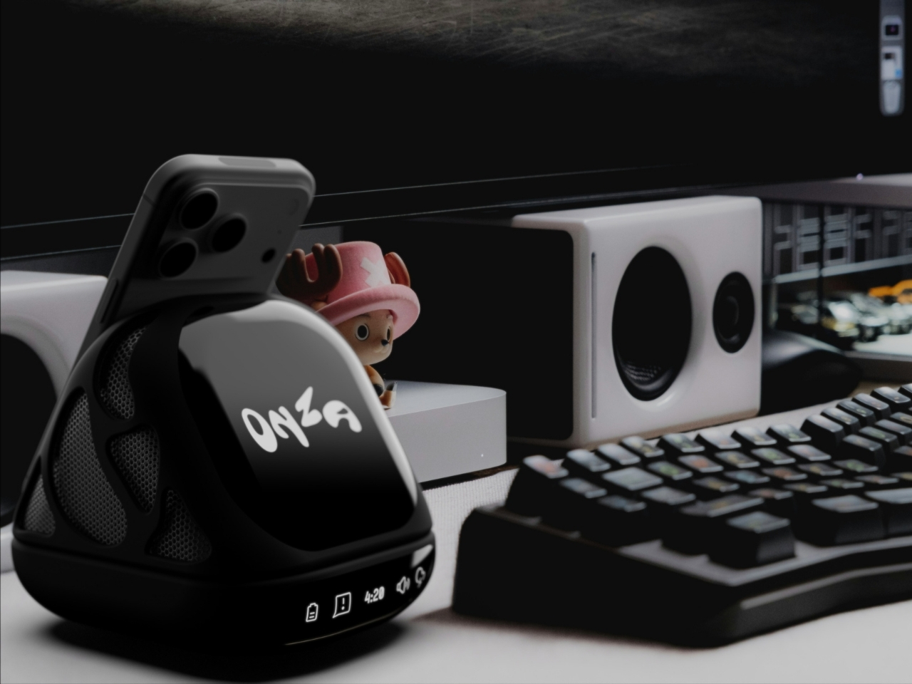Wireless charging base，Minimalist Desktop，Great office desk items，Desktop Dock，ONZA，