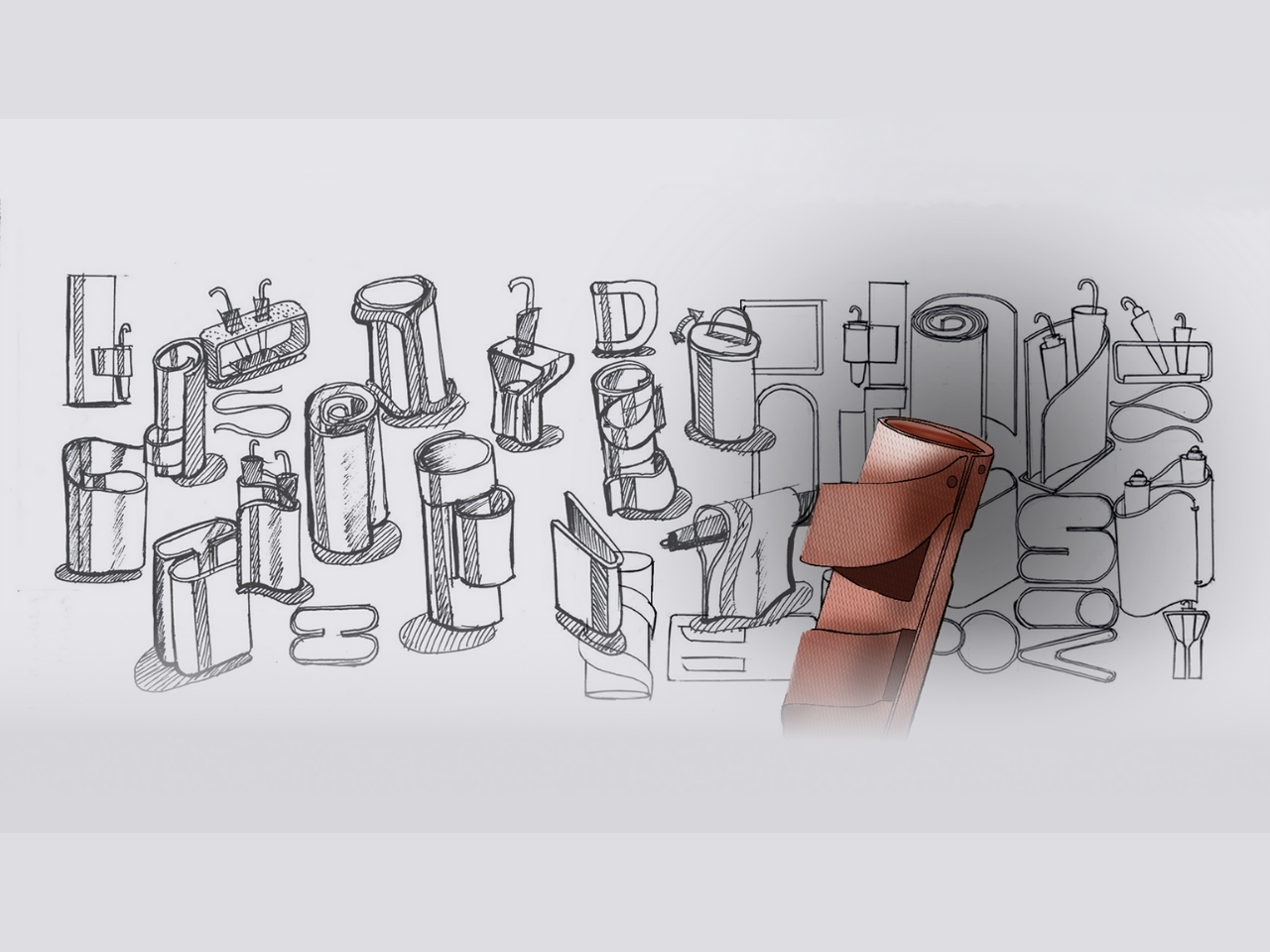 Situational Furniture，Rollable umbrella stand，EVA foam，terracotta absorbent bottom，