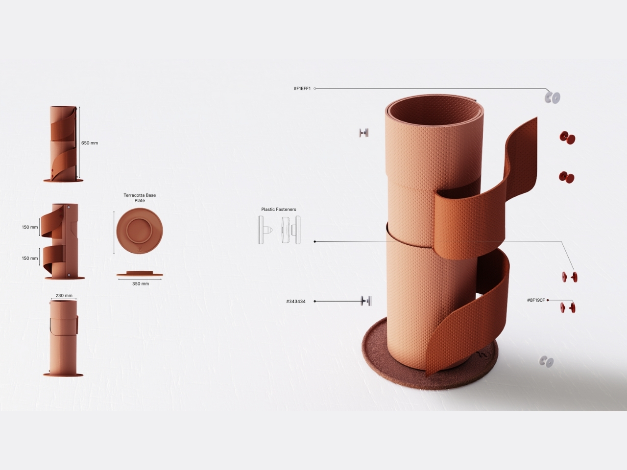 Situational Furniture，Rollable umbrella stand，EVA foam，terracotta absorbent bottom，