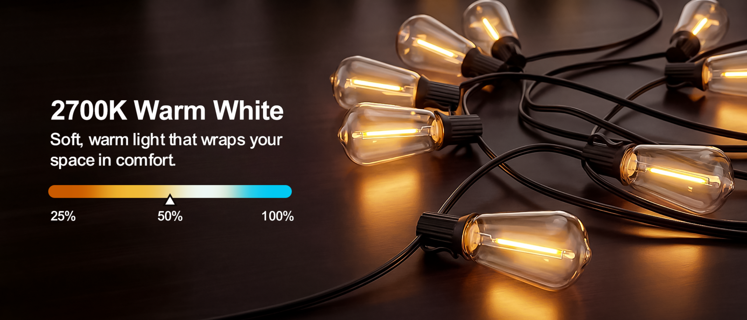 ST38 Bluetooth Outdoor String Lights，Bluetooth light string，Outdoor light string，