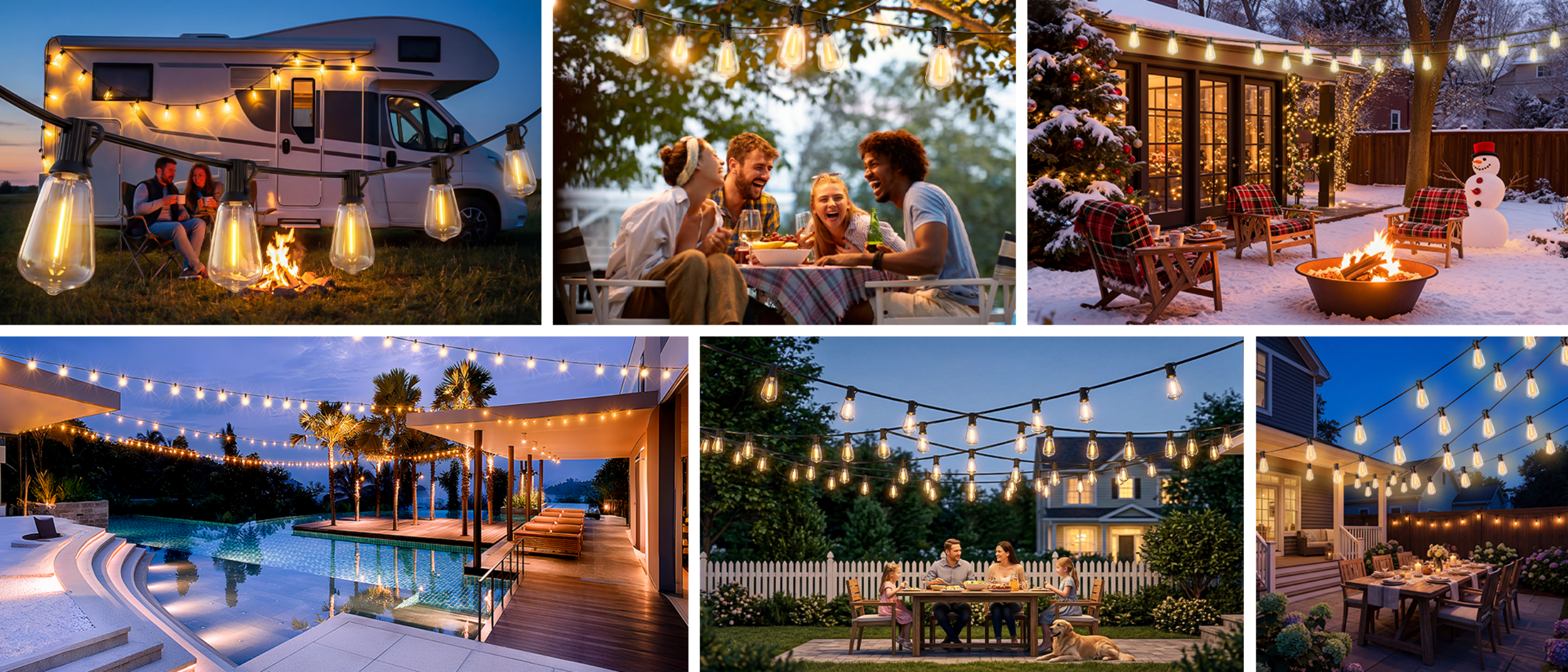 ST38 Bluetooth Outdoor String Lights，Bluetooth light string，Outdoor light string，