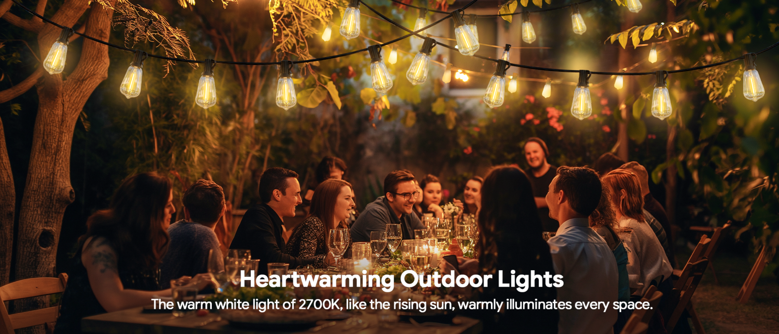 ST38 Bluetooth Outdoor String Lights，Bluetooth light string，Outdoor light string，