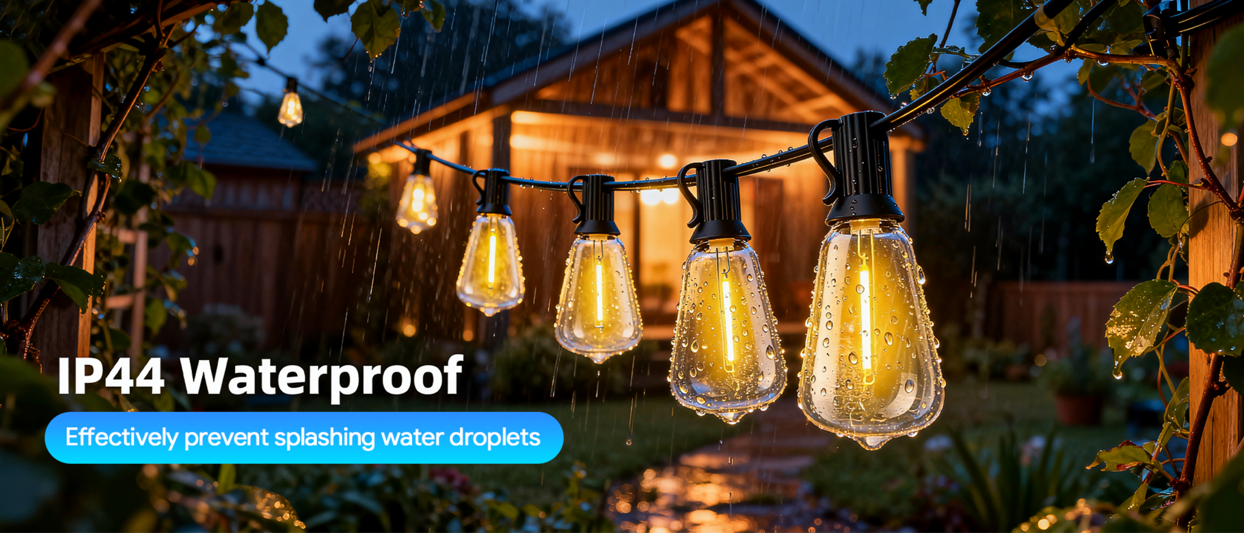 ST38 Bluetooth Outdoor String Lights，Bluetooth light string，Outdoor light string，